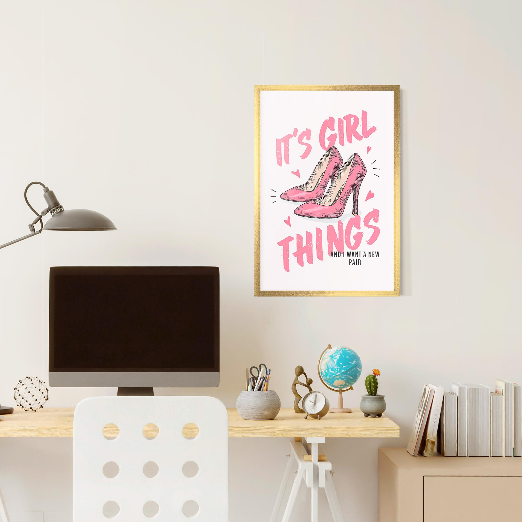 Gerahmte Poster Girl Things mockup 6