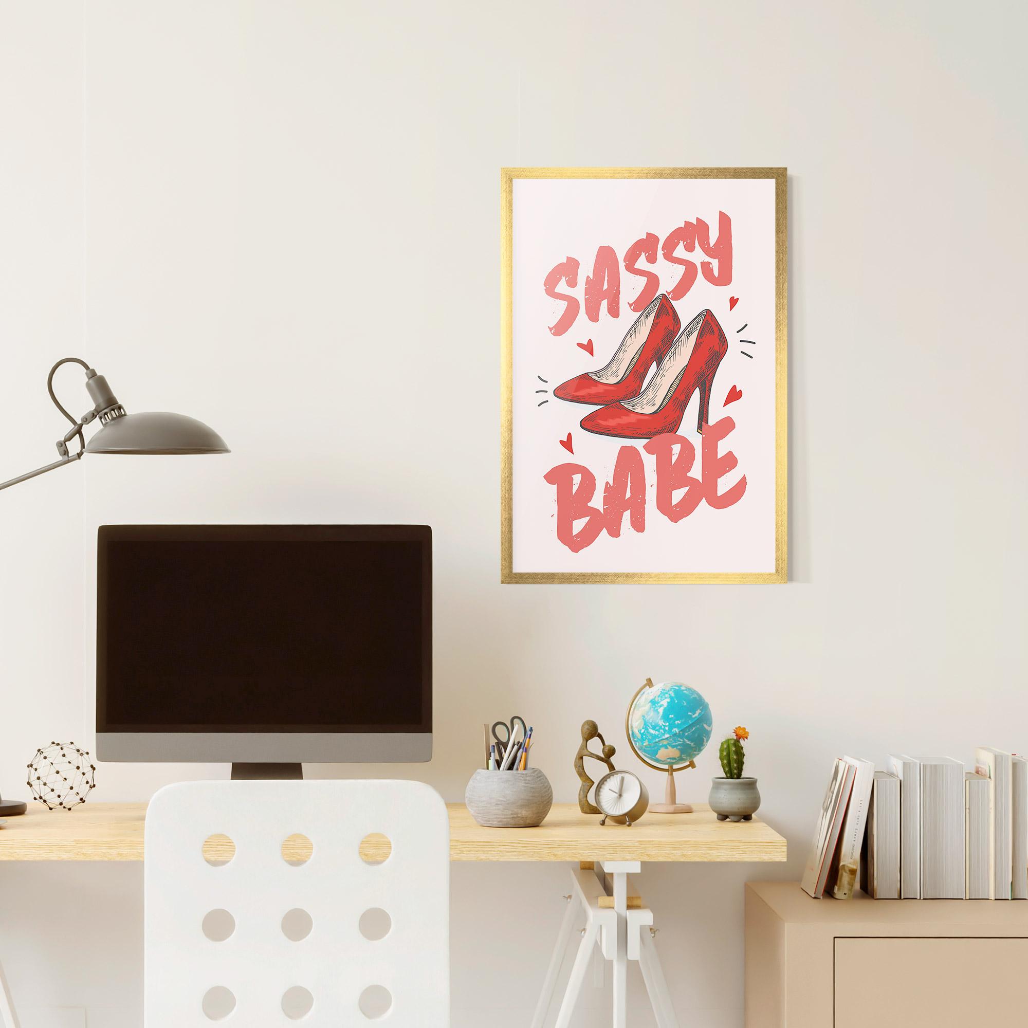 Gerahmte Poster Sassy Babe mockup 6