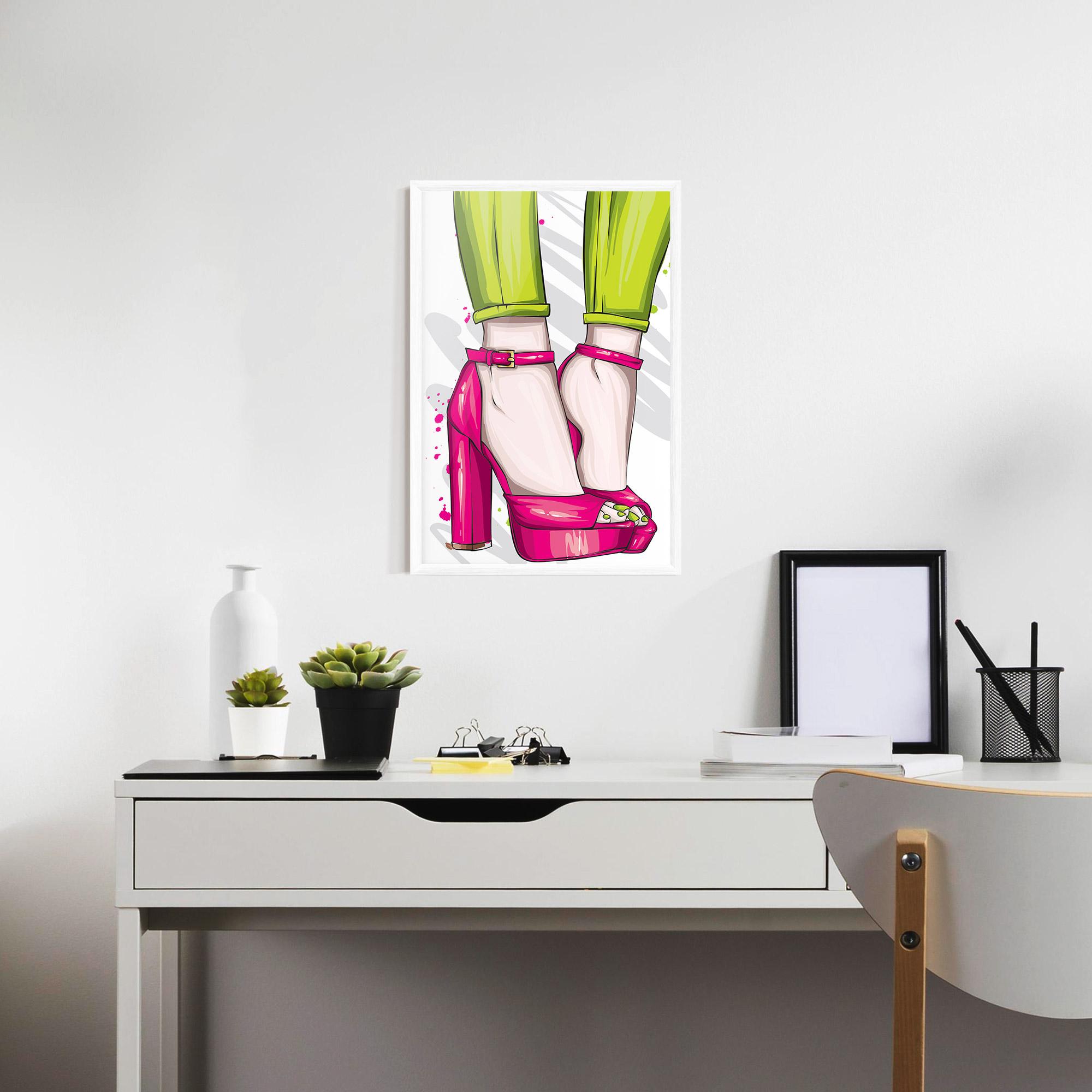 Gerahmte Poster Green Nails mockup 7