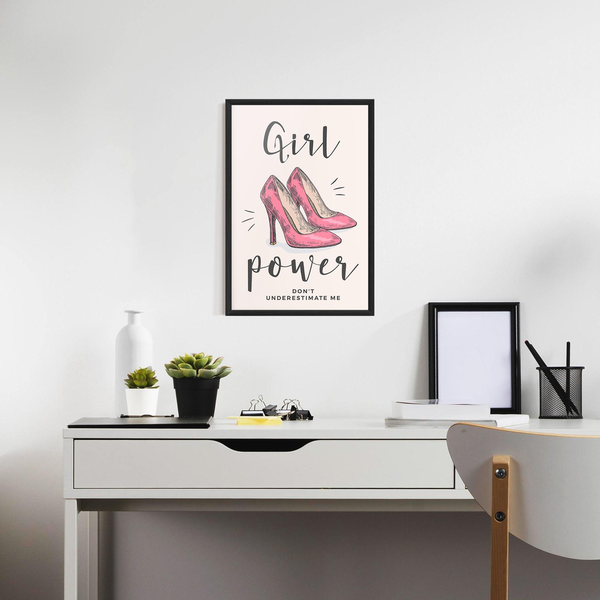 Gerahmte Poster Girl Power mockup 7