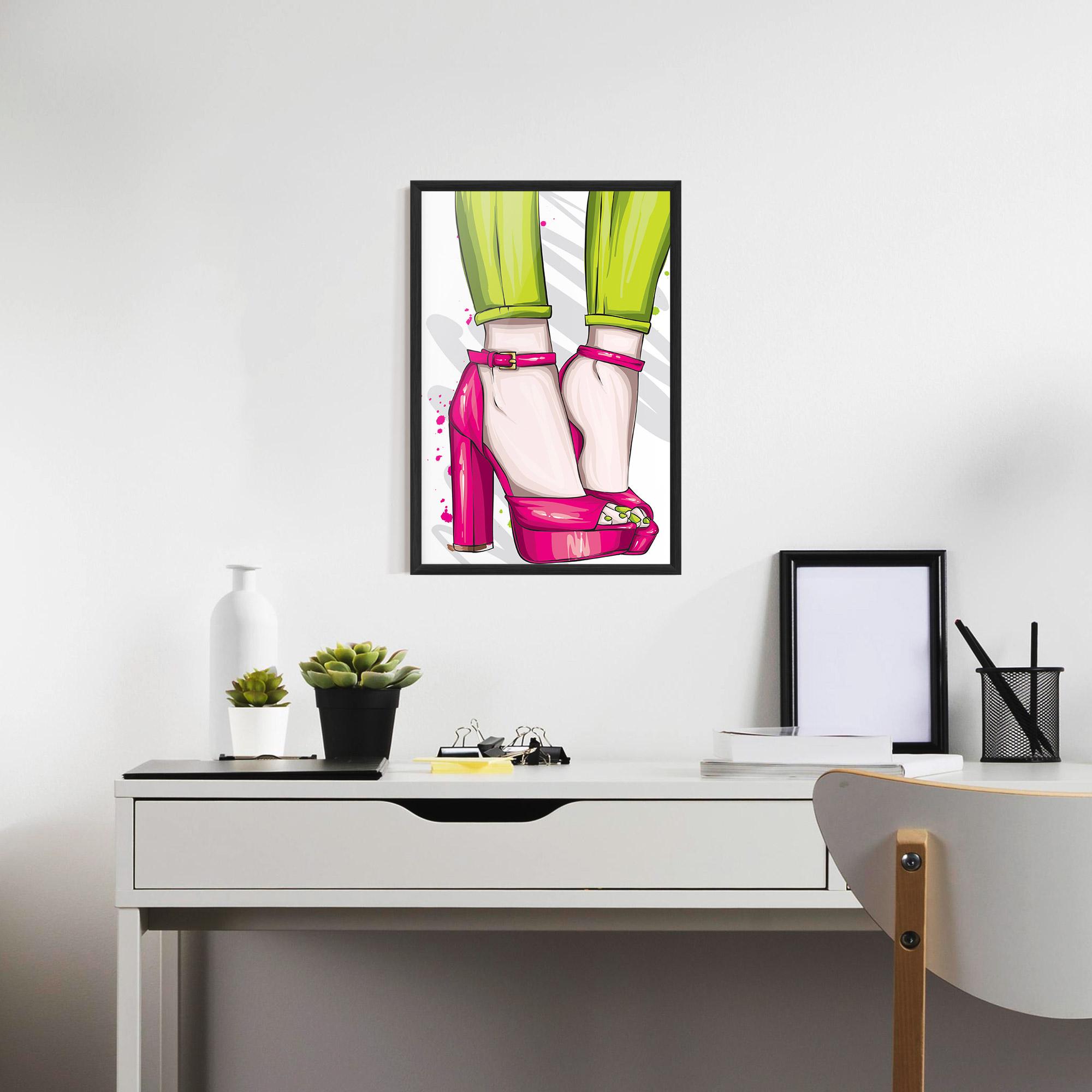 Gerahmte Poster Green Nails mockup 7