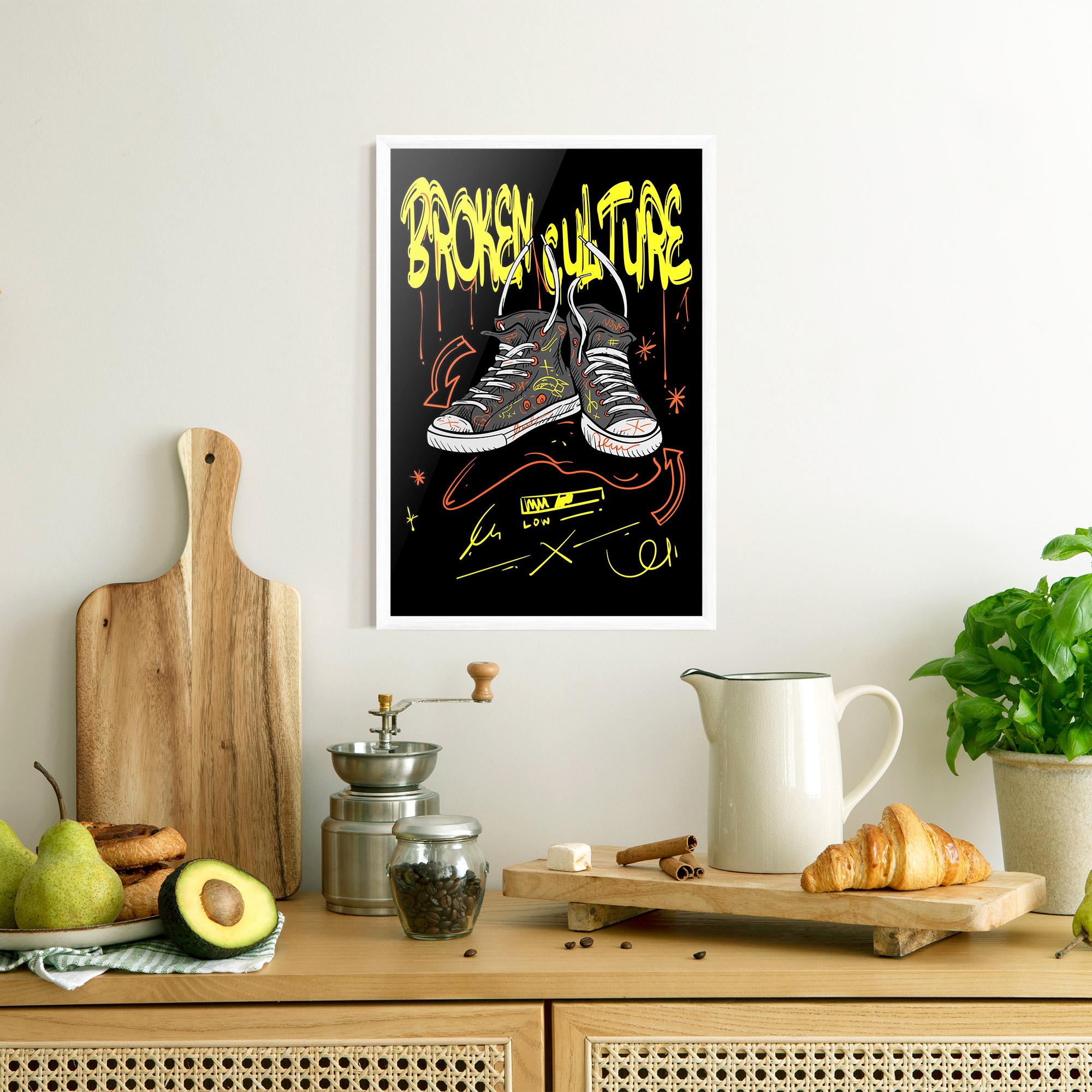 Gerahmte Poster Broken Culture mockup 8