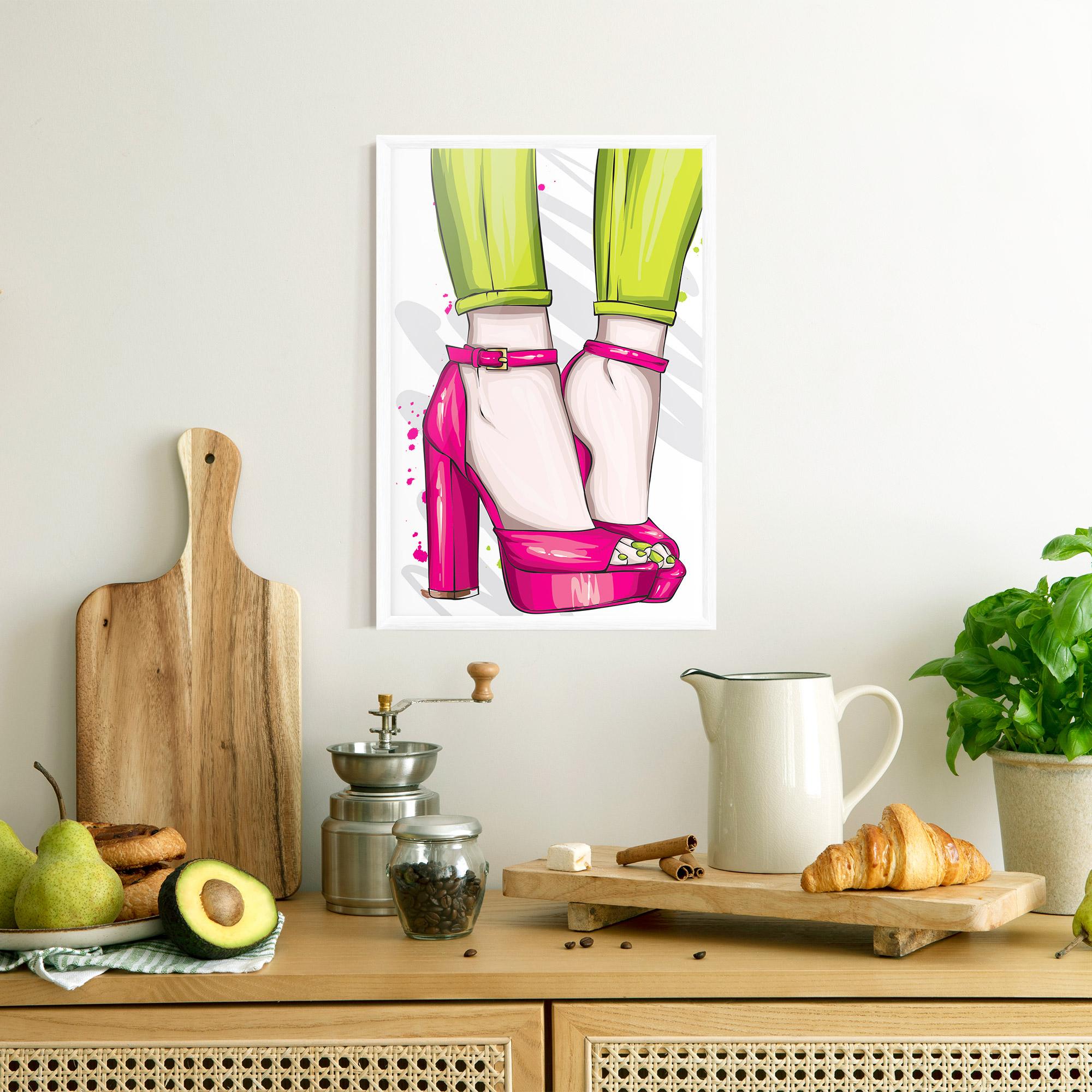 Gerahmte Poster Green Nails mockup 8