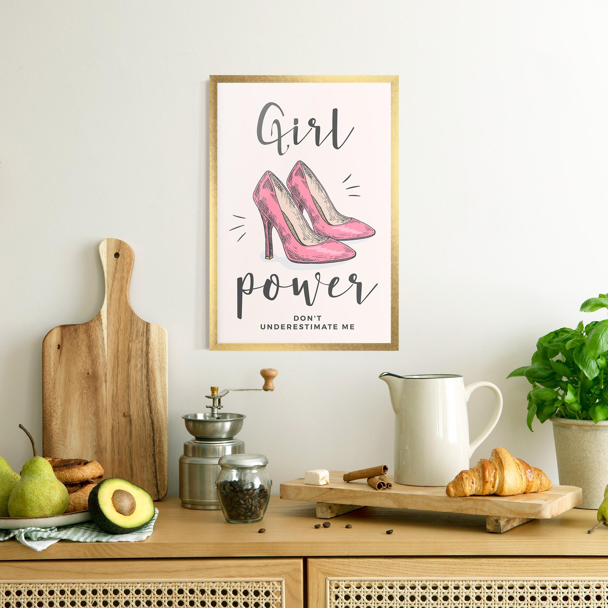 Gerahmte Poster Girl Power mockup 8