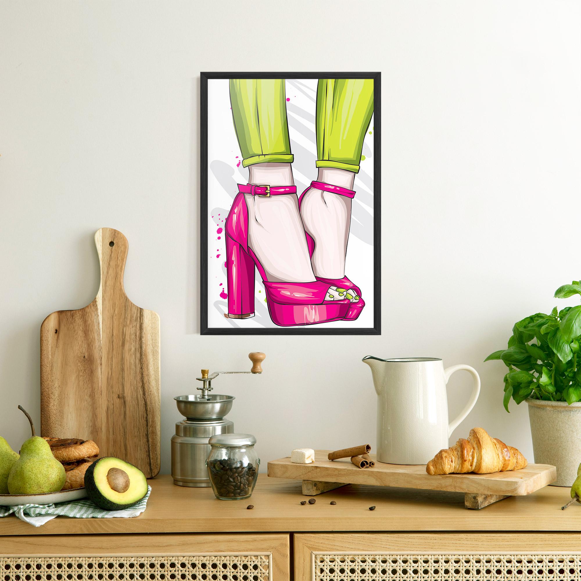 Gerahmte Poster Green Nails mockup 8