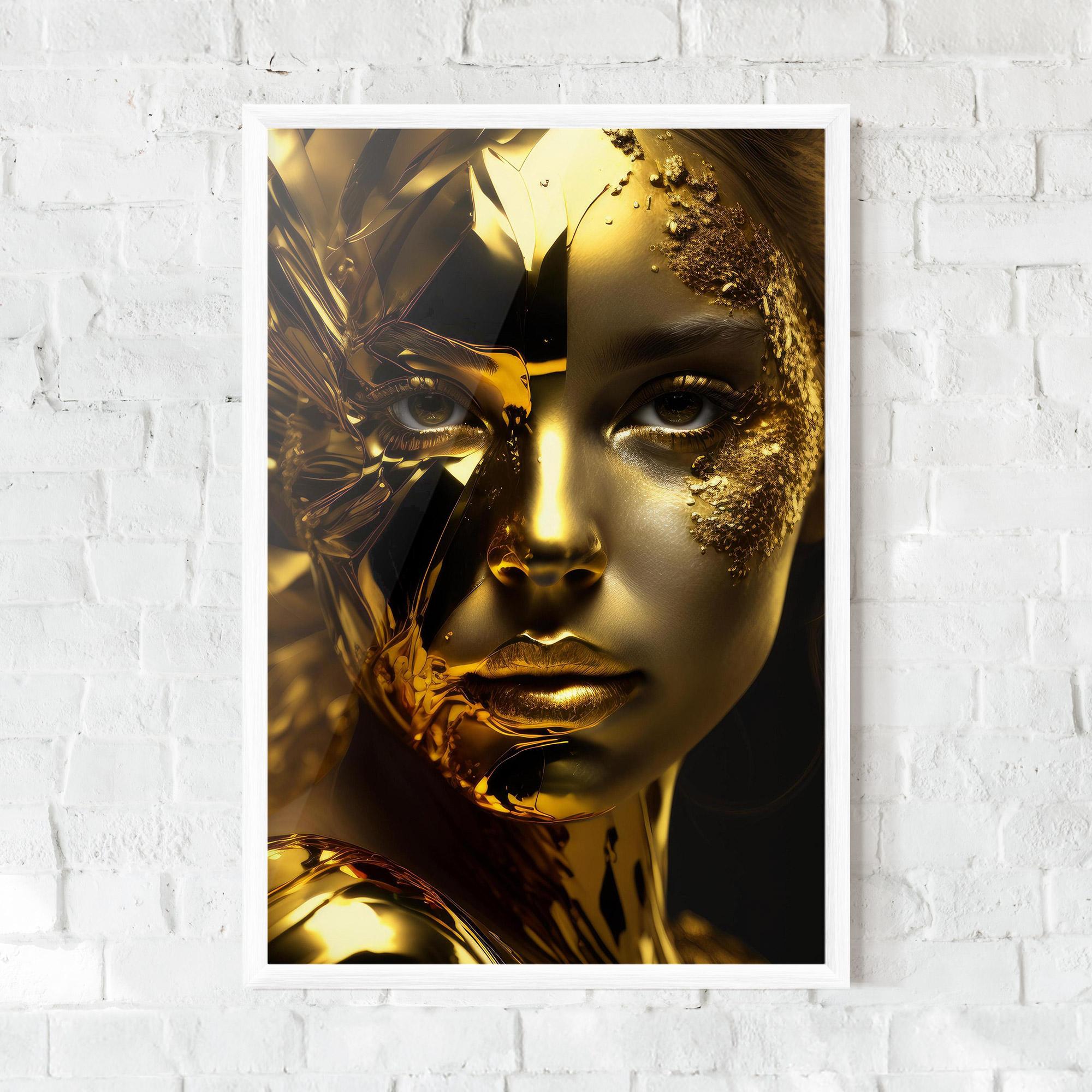 Gerahmte Poster Covered By Gold mockup 0