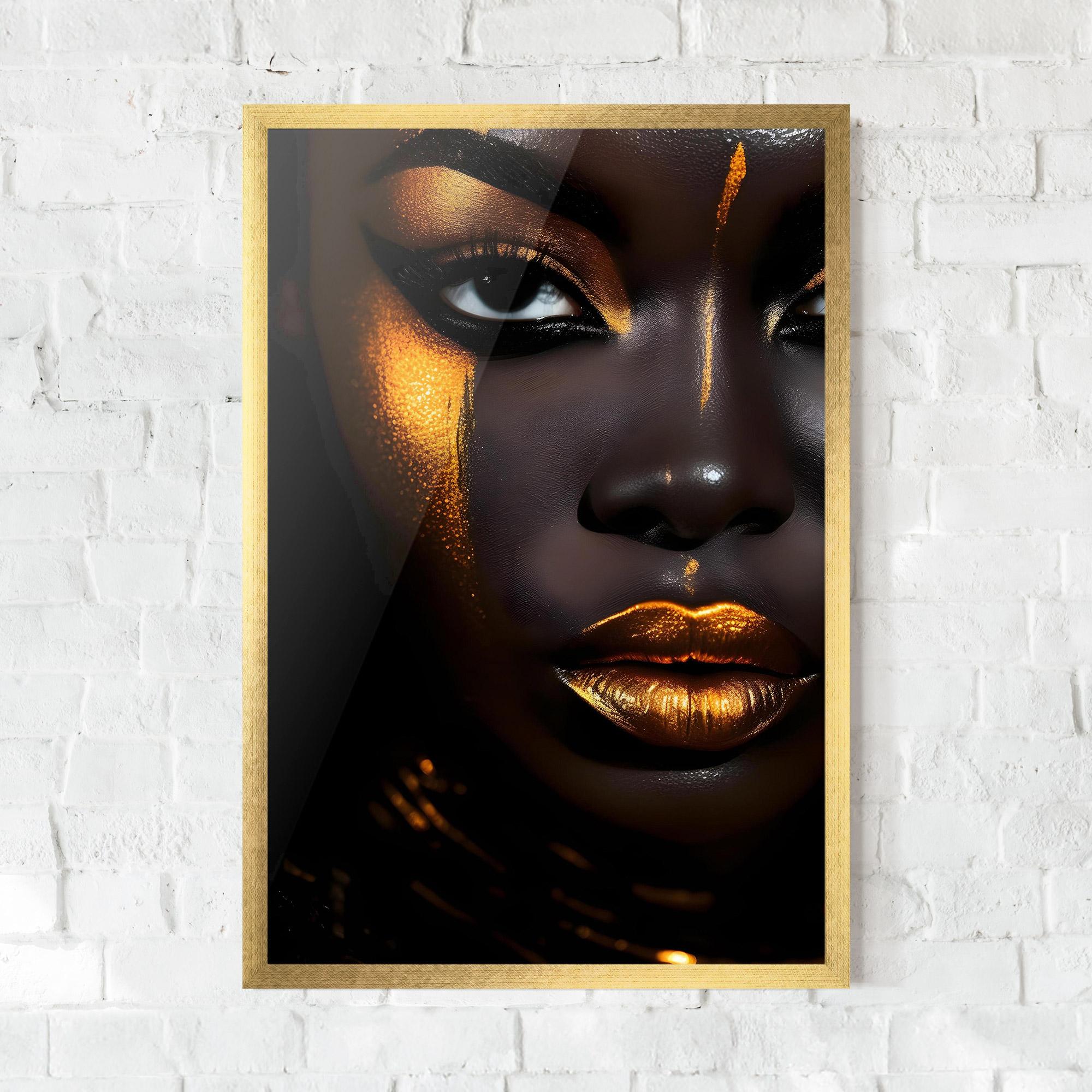 Gerahmte Poster Skin Black Gold mockup 0