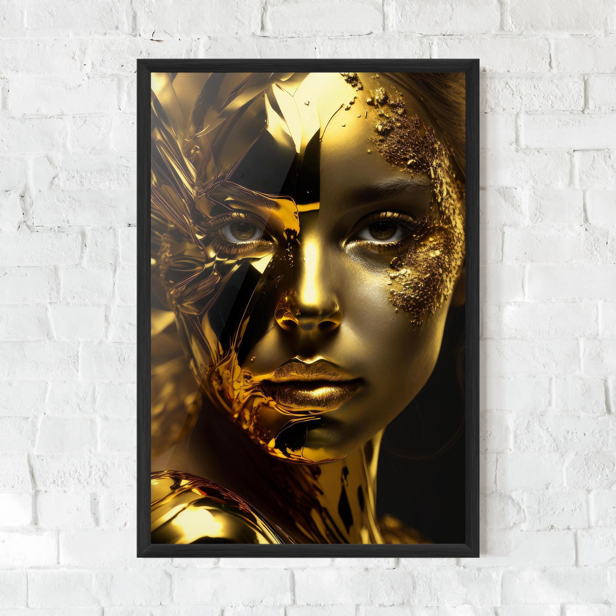 Gerahmte Poster Covered By Gold mockup 0