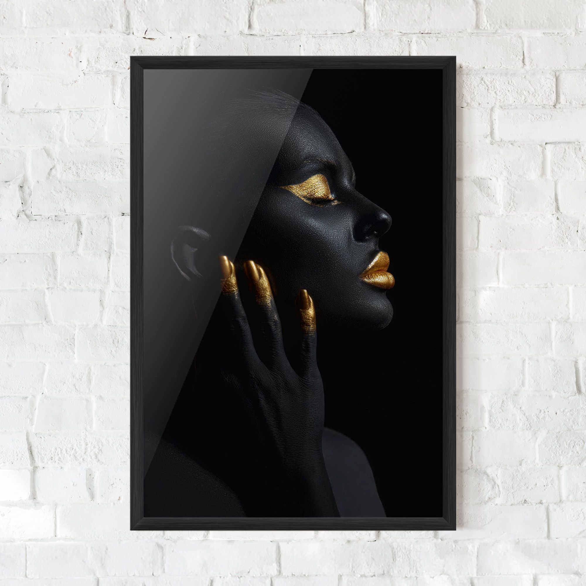 Gold Black Paint mockup 0