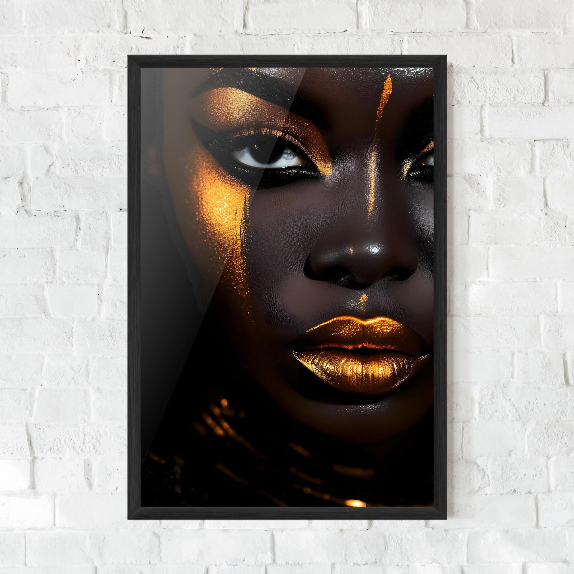 Gerahmte Poster Skin Black Gold mockup 0