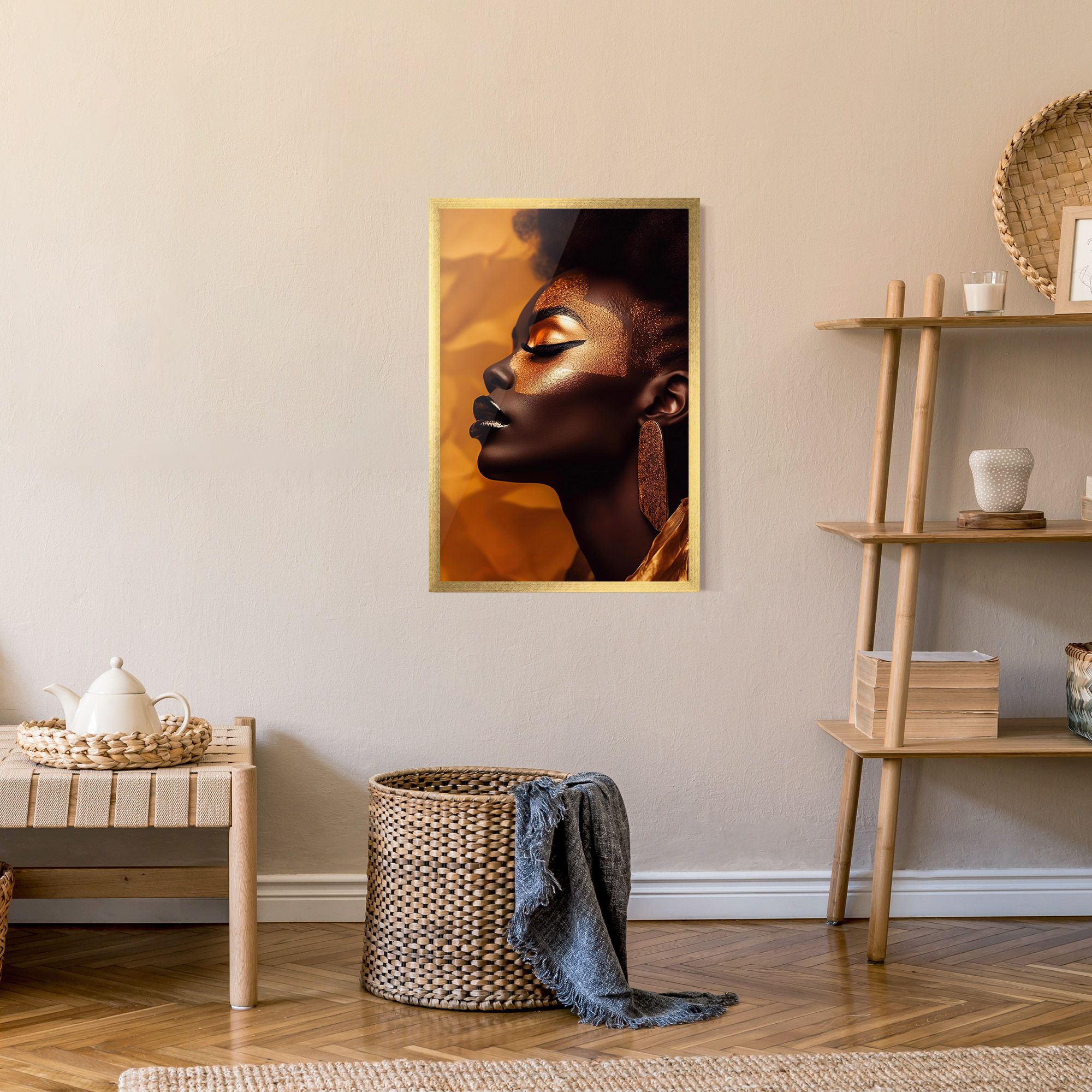 Fashion Gold Portrait mockup 9