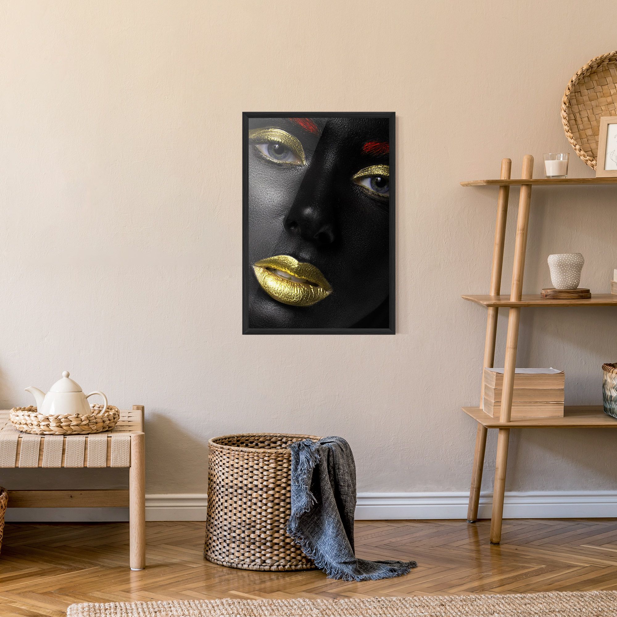 Gold Red Lips mockup 9