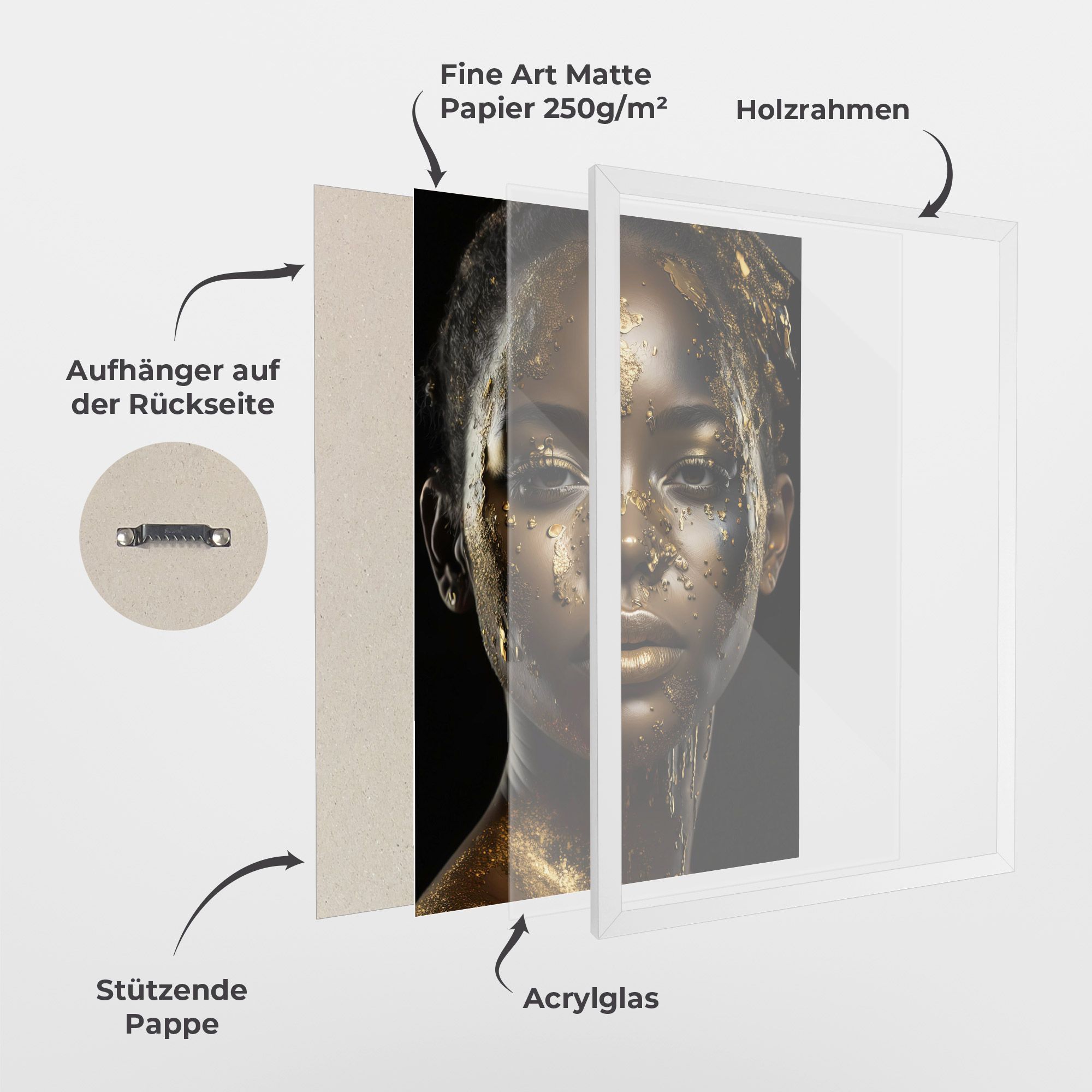 Attractive Gold Woman mockup 1