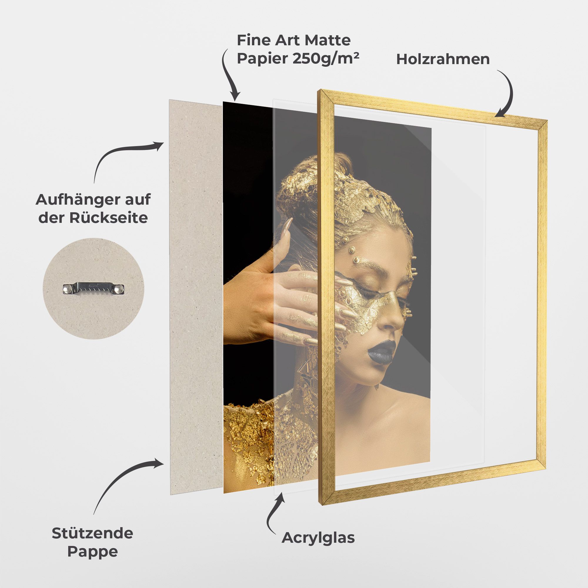 Festive Golden Makeup mockup 1