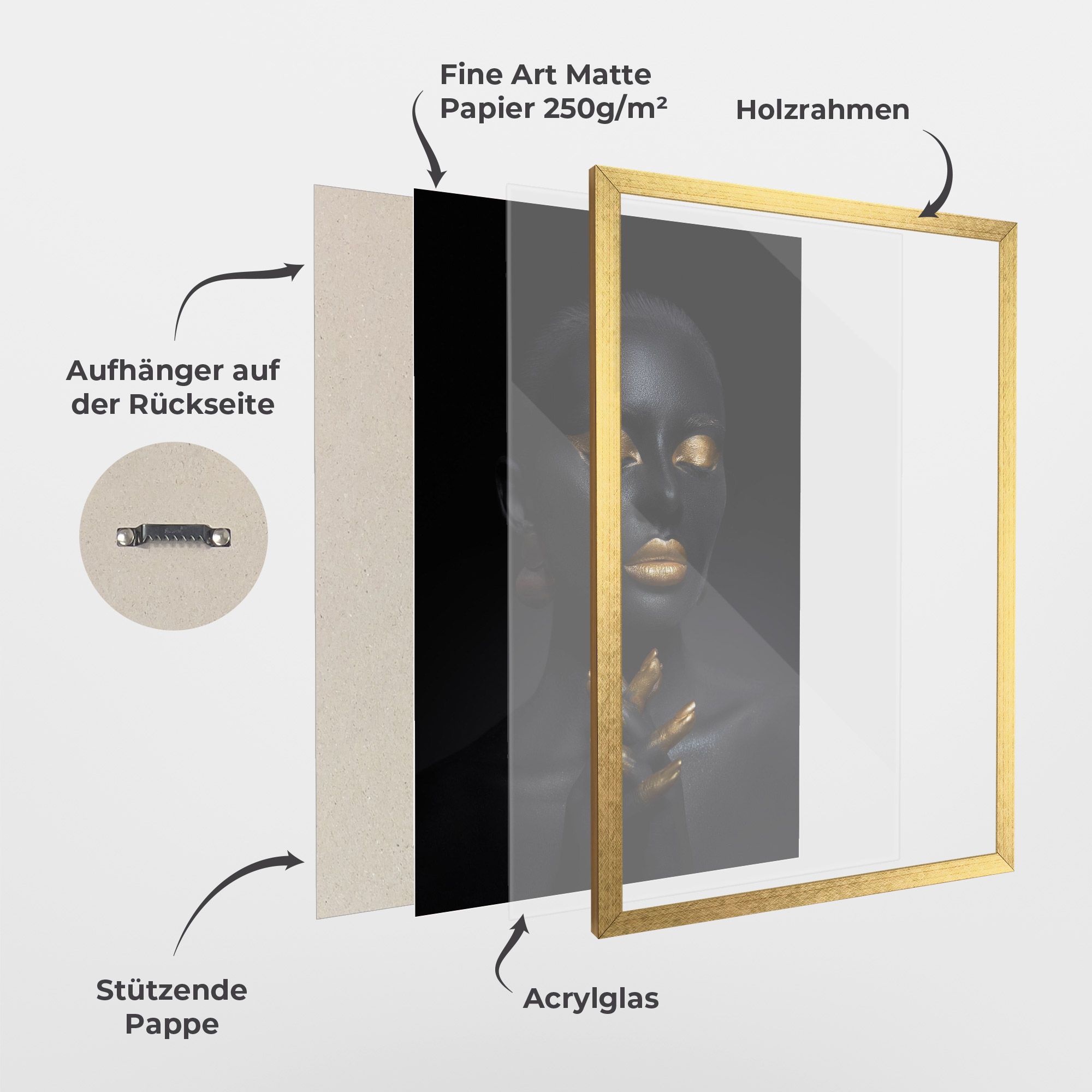 Gold Hand Pray mockup 1