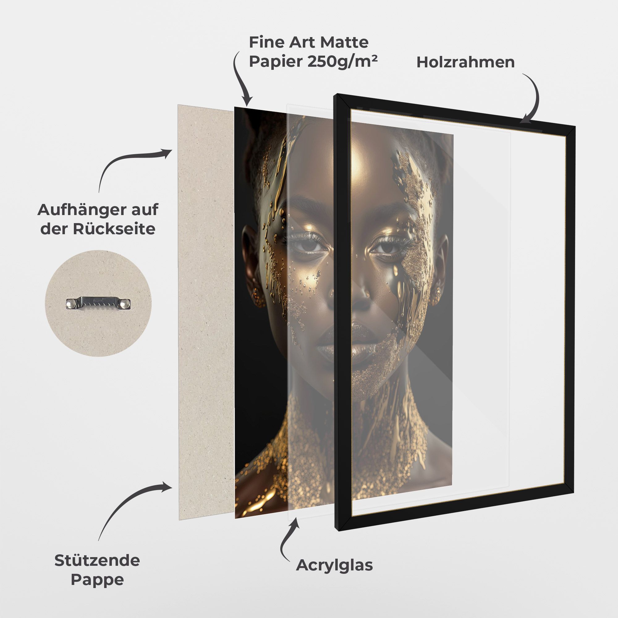 Dripping Gold Woman mockup 1