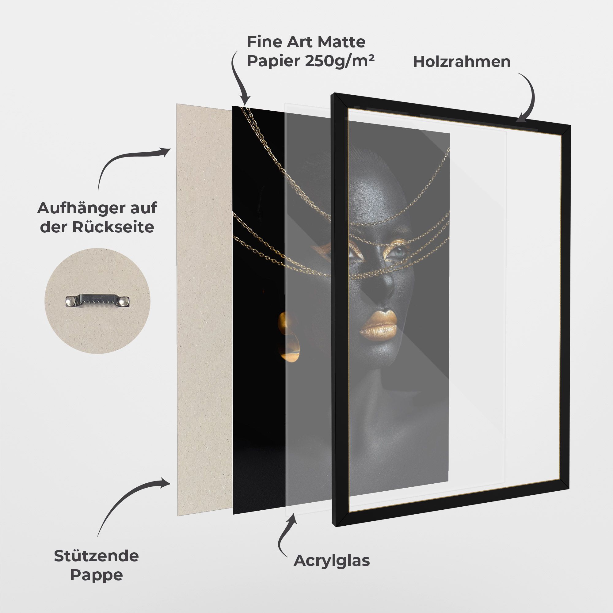 Gold Chain Woman mockup 1