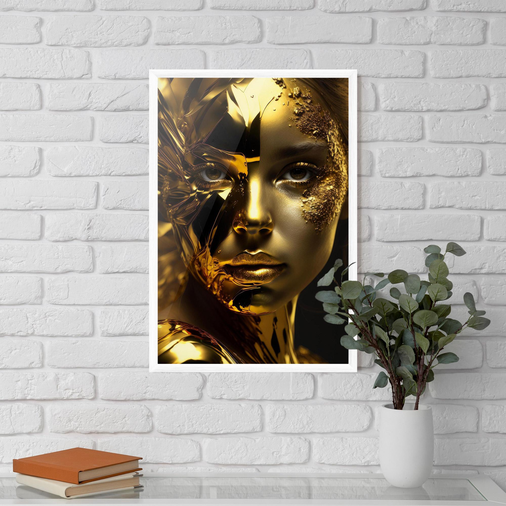 Gerahmte Poster Covered By Gold mockup 5