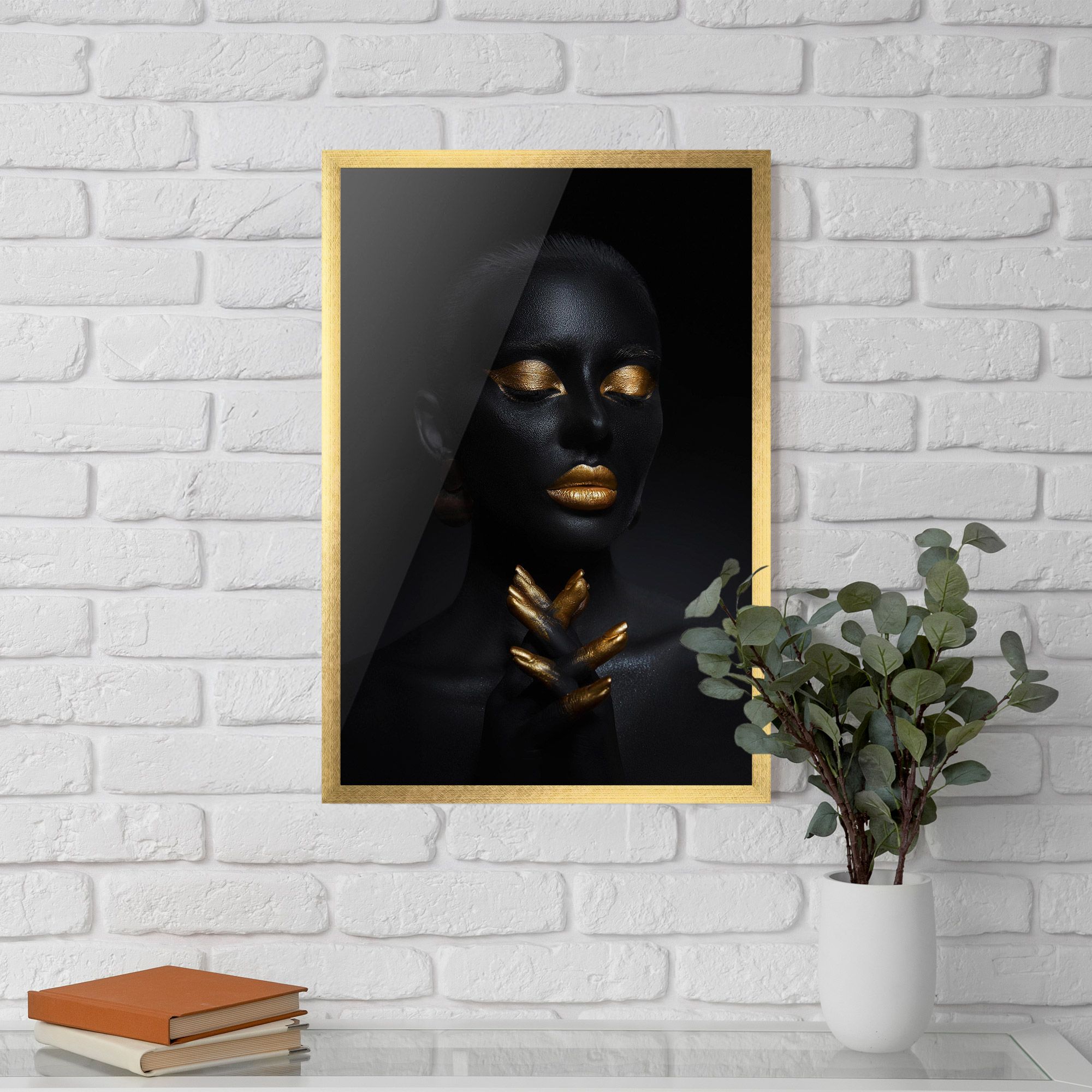 Gold Hand Pray mockup 5