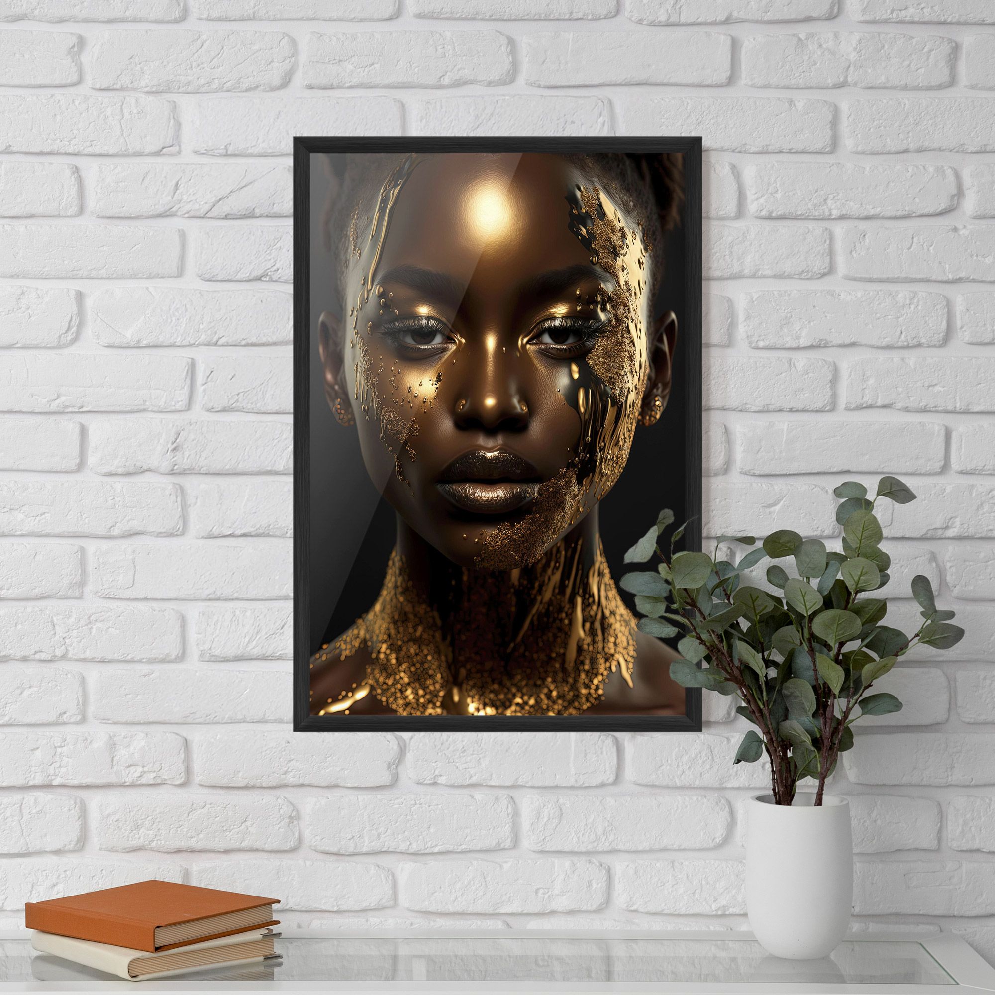 Dripping Gold Woman mockup 5