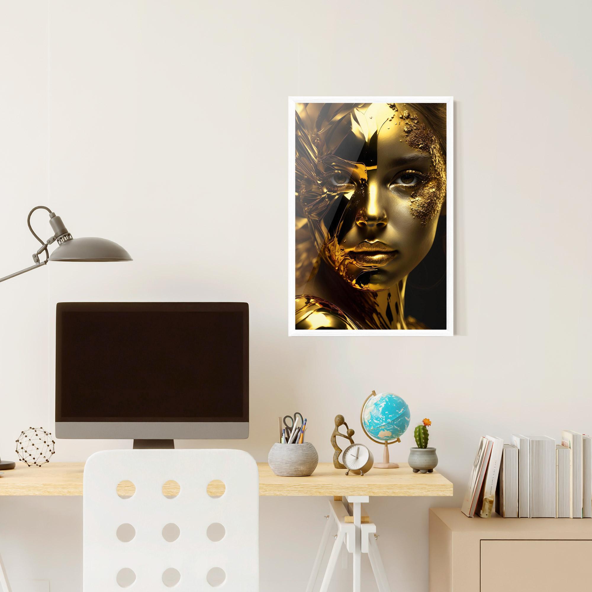 Gerahmte Poster Covered By Gold mockup 6