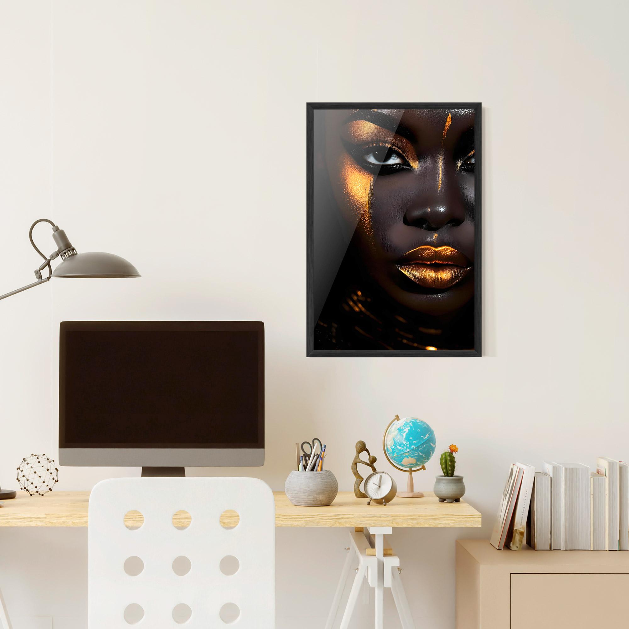 Gerahmte Poster Skin Black Gold mockup 6