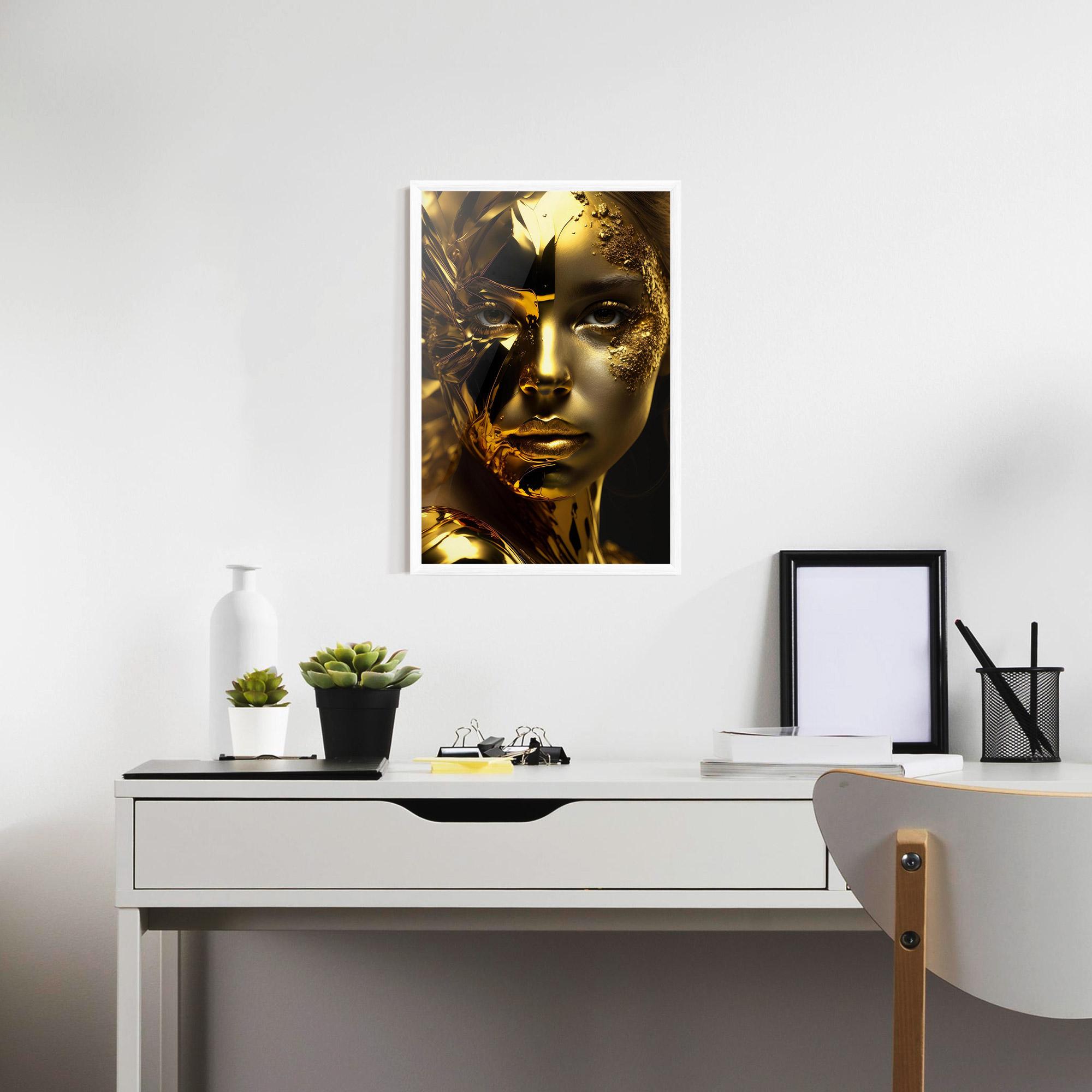 Gerahmte Poster Covered By Gold mockup 7