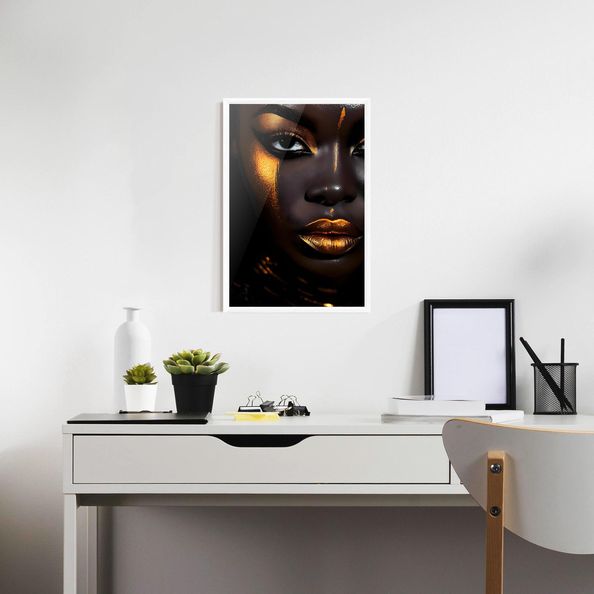 Gerahmte Poster Skin Black Gold mockup 7