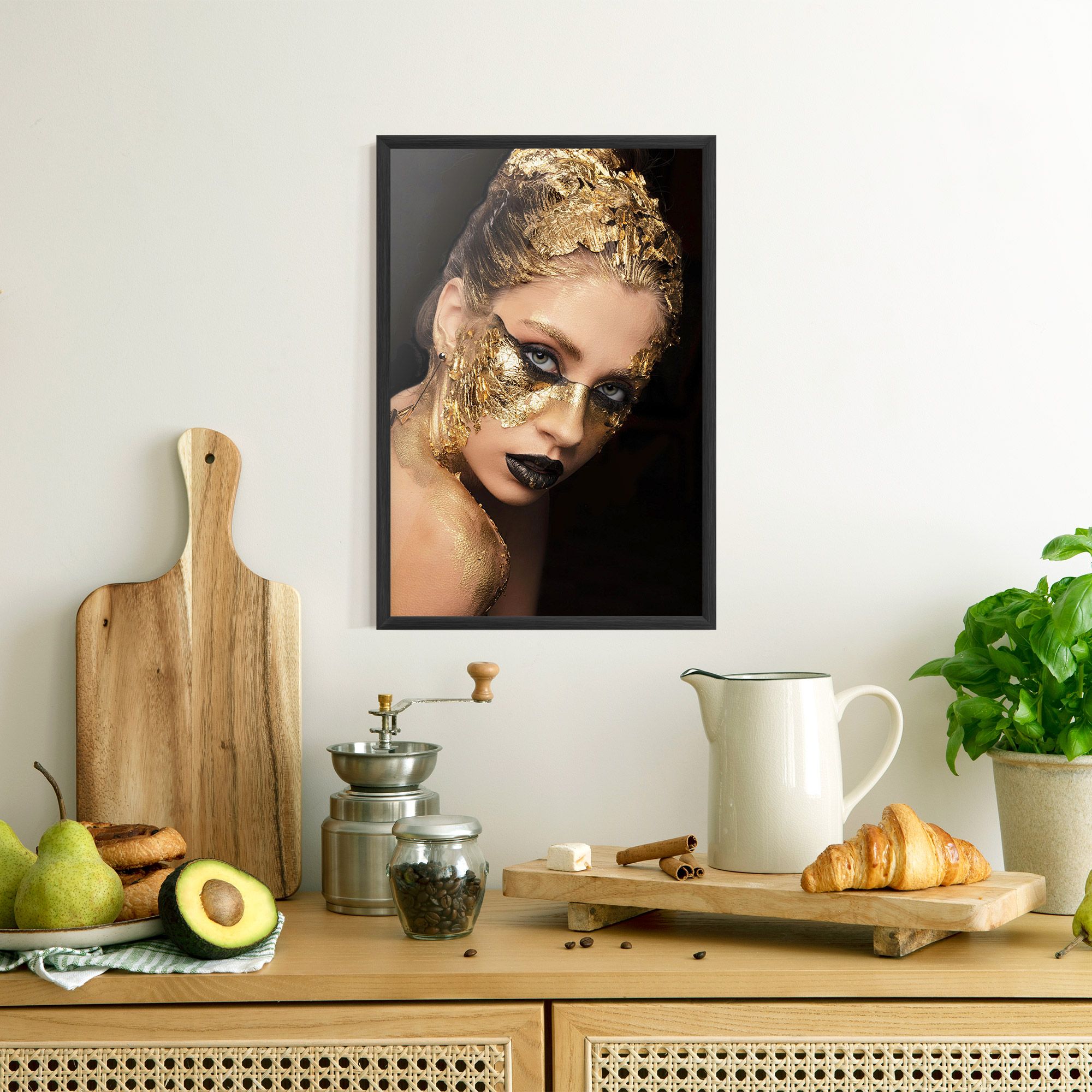 Golden Foil Face mockup 8