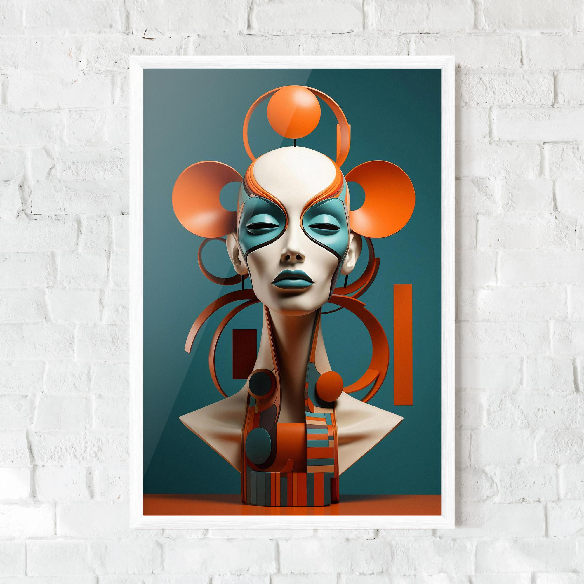 Gerahmte Poster Interesting Woman Concept mockup 0