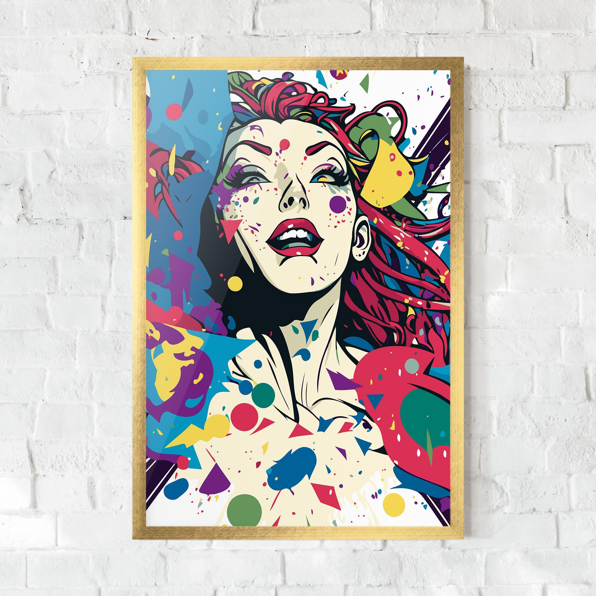 Gerahmte Poster Fictional Woman mockup 0