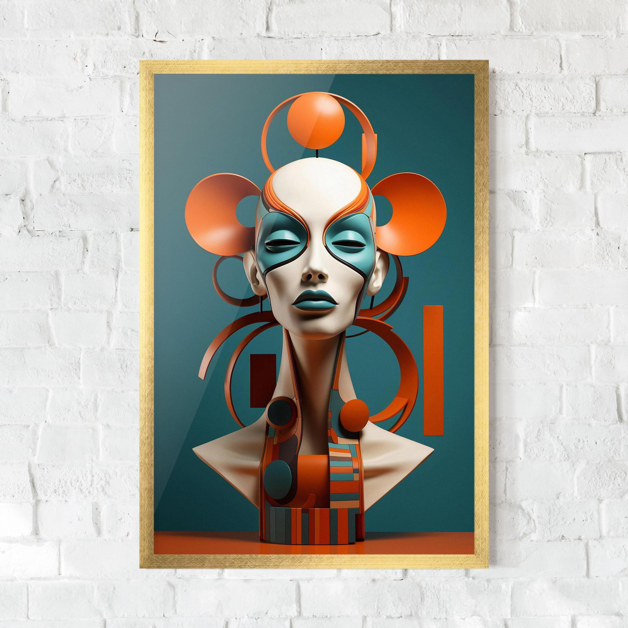 Gerahmte Poster Interesting Woman Concept mockup 0