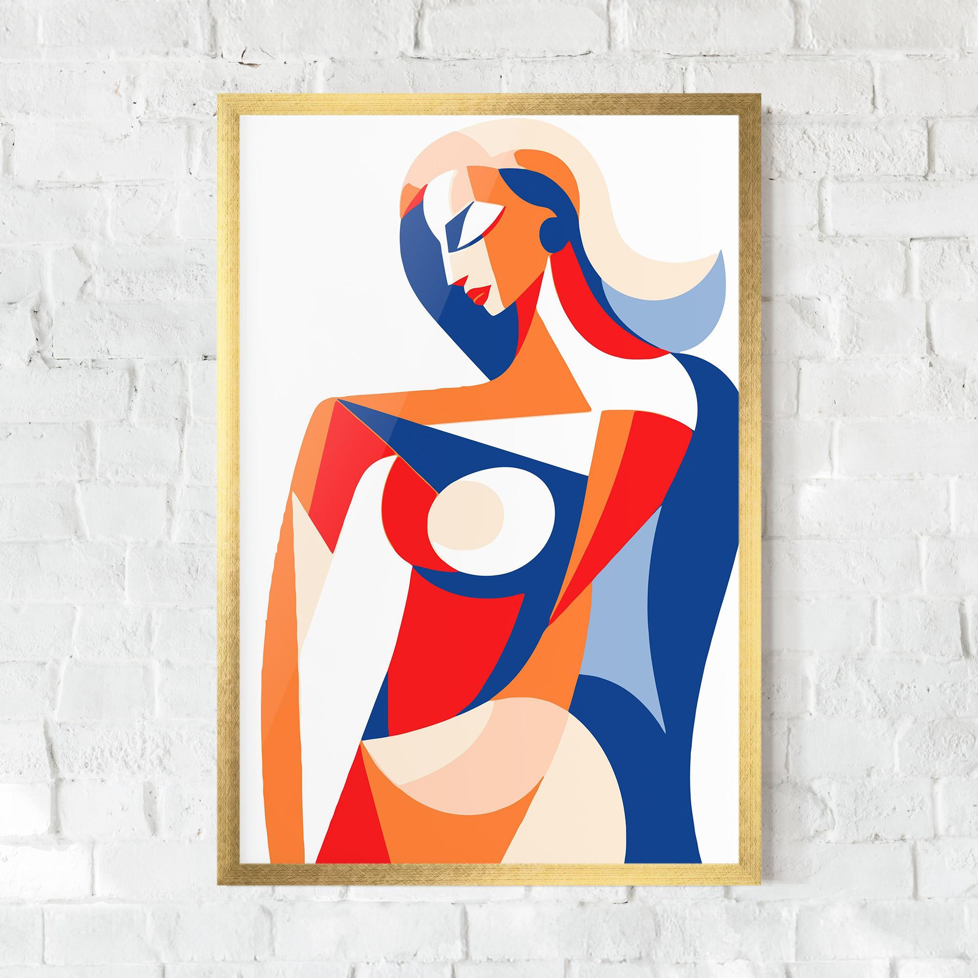 Gerahmte Poster White Hair Woman mockup 0