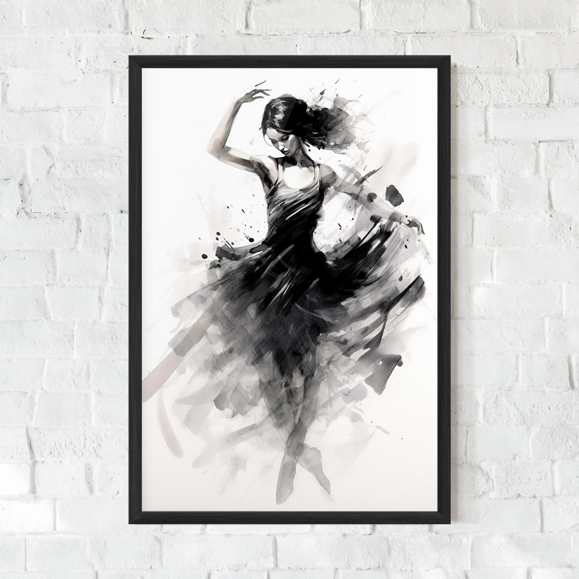 Gerahmte Poster Dancing Woman mockup 0