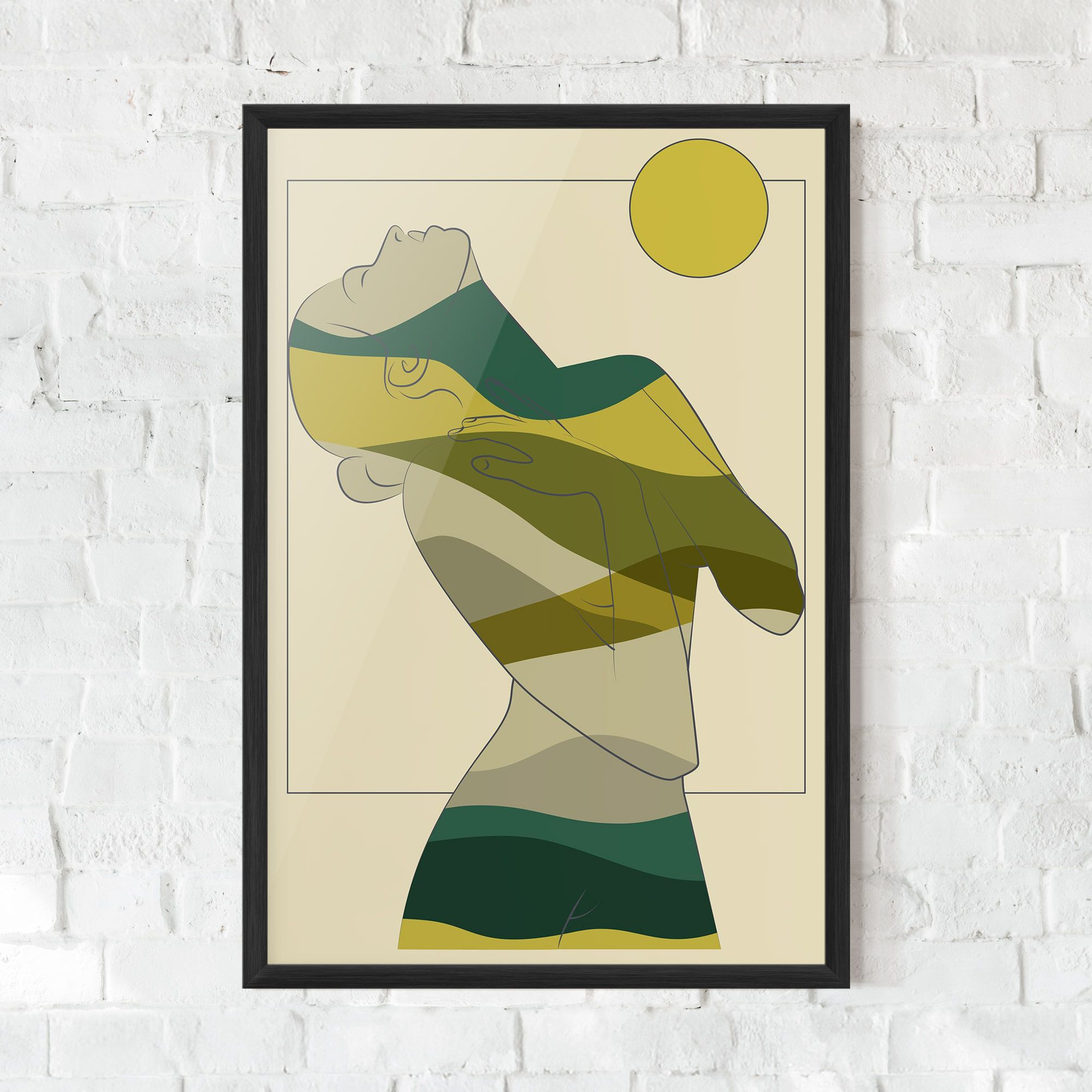 Green Nature Woman mockup 0