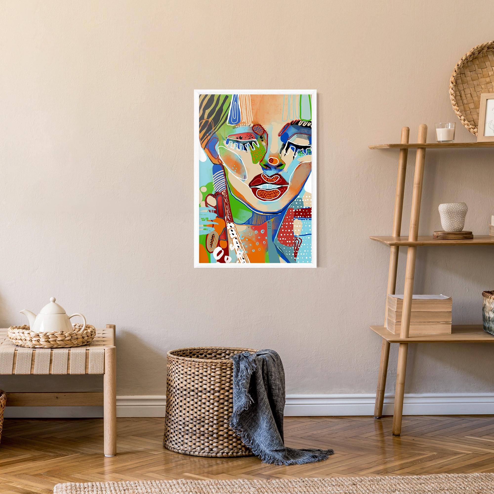 Gerahmte Poster Abstract Art Woman mockup 9