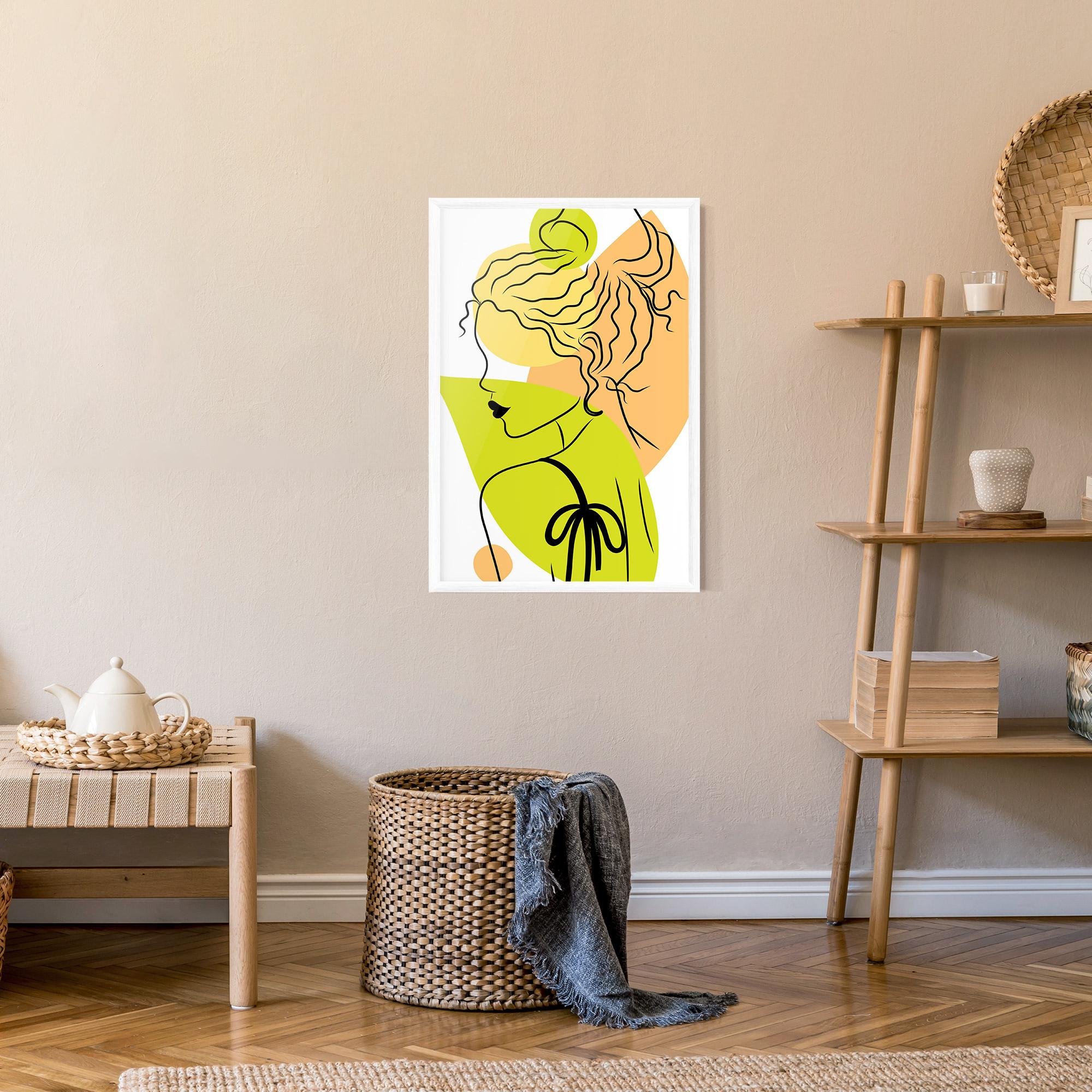 Gerahmte Poster Lime Woman mockup 9