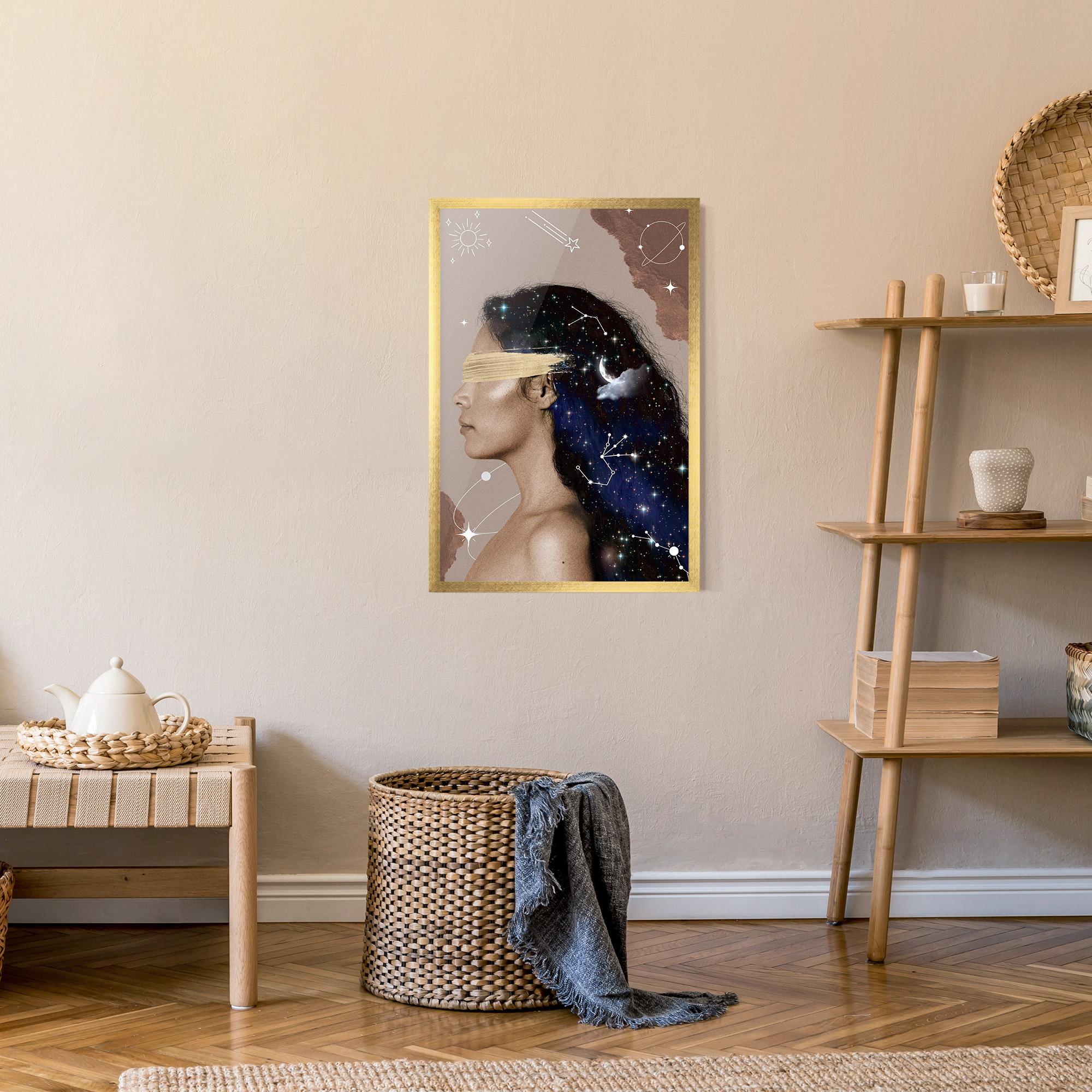 Gerahmte Poster Galaxy Hair mockup 9