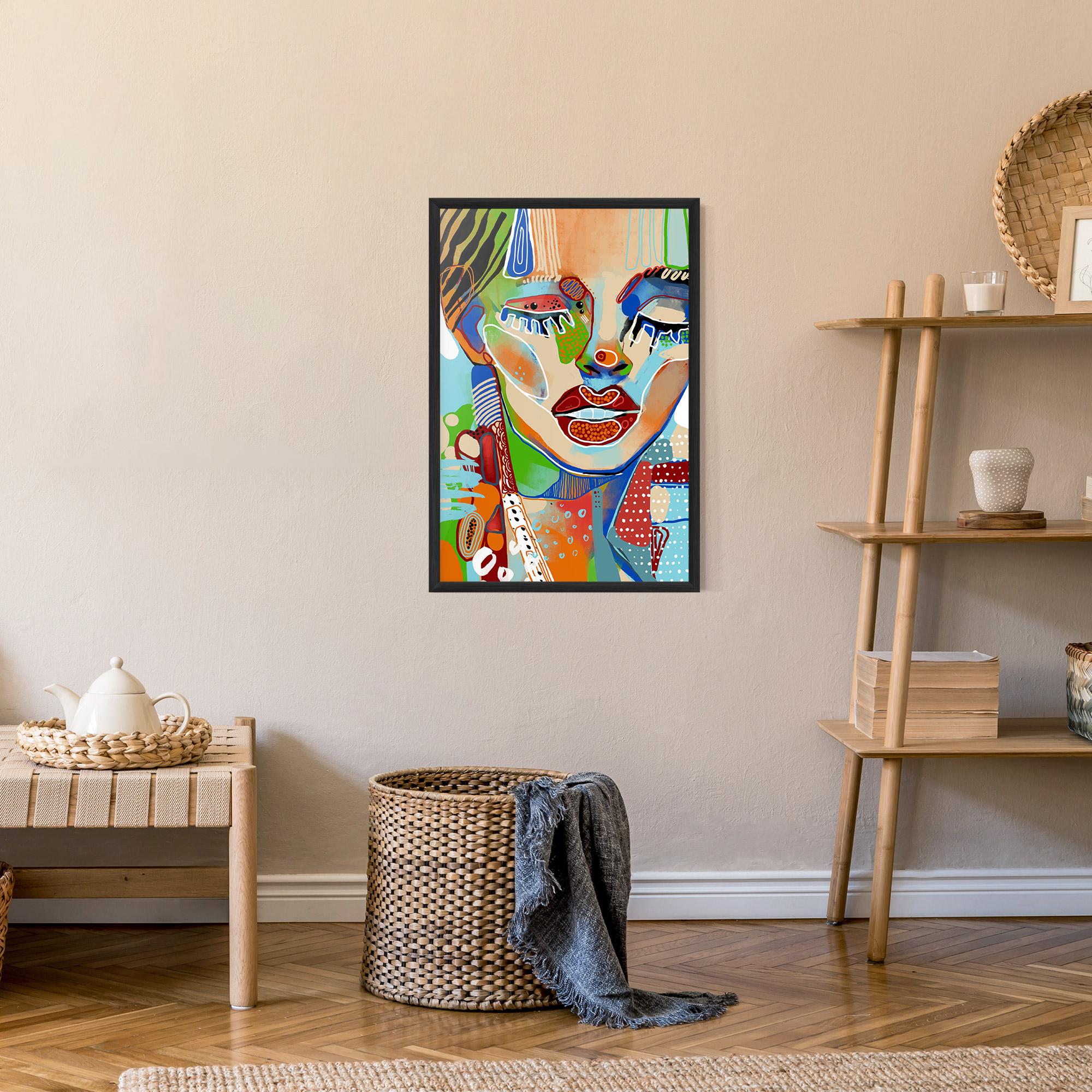 Gerahmte Poster Abstract Art Woman mockup 9