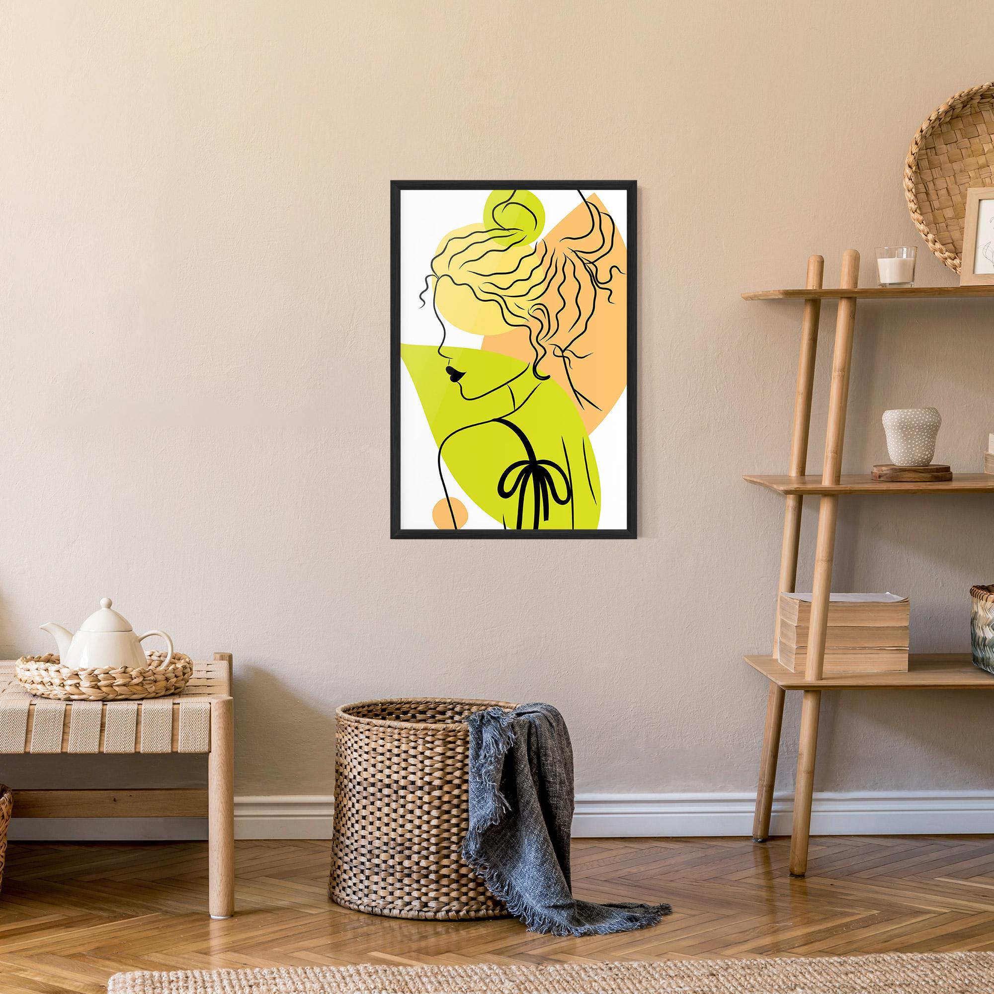 Gerahmte Poster Lime Woman mockup 9