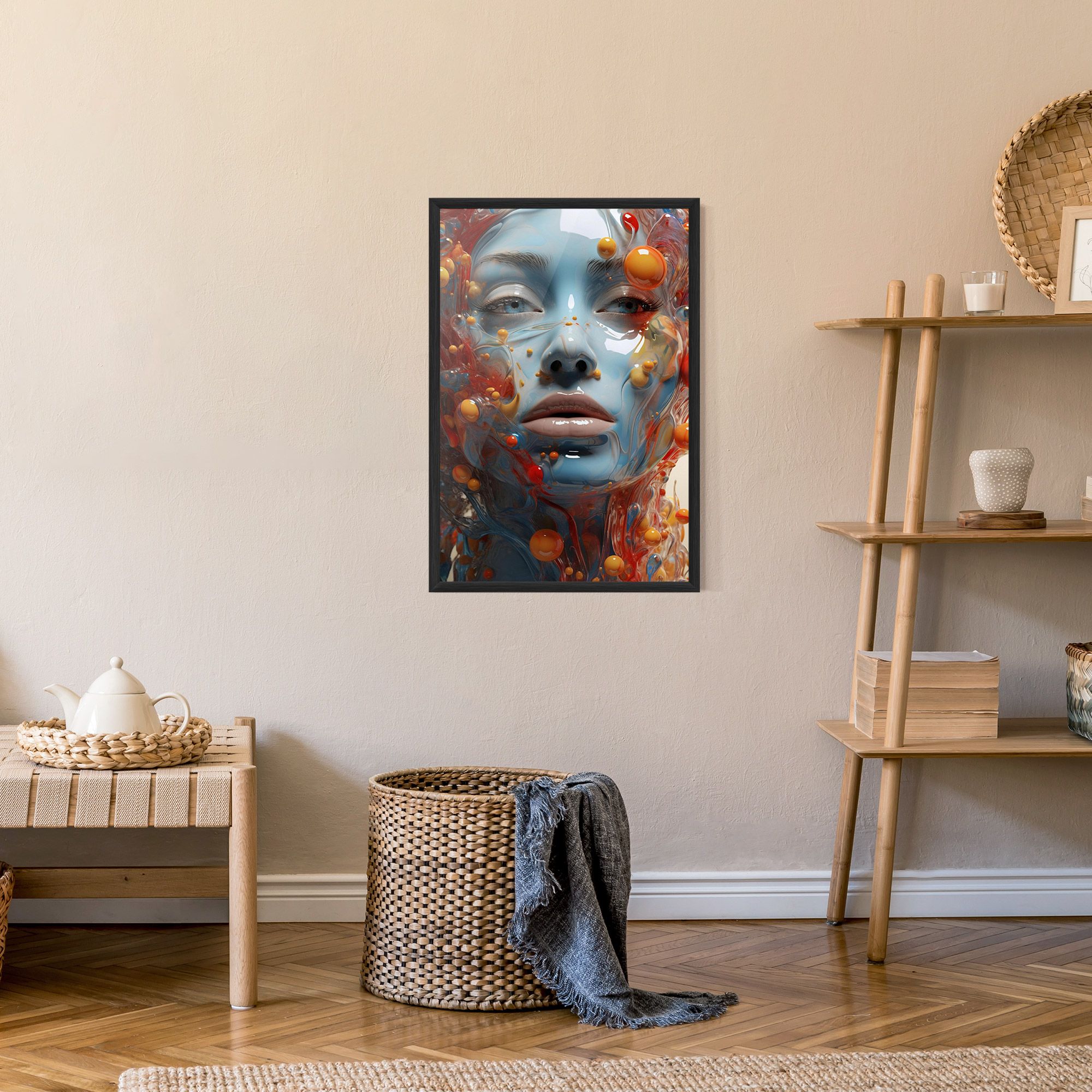 Pretty Blue Face mockup 9