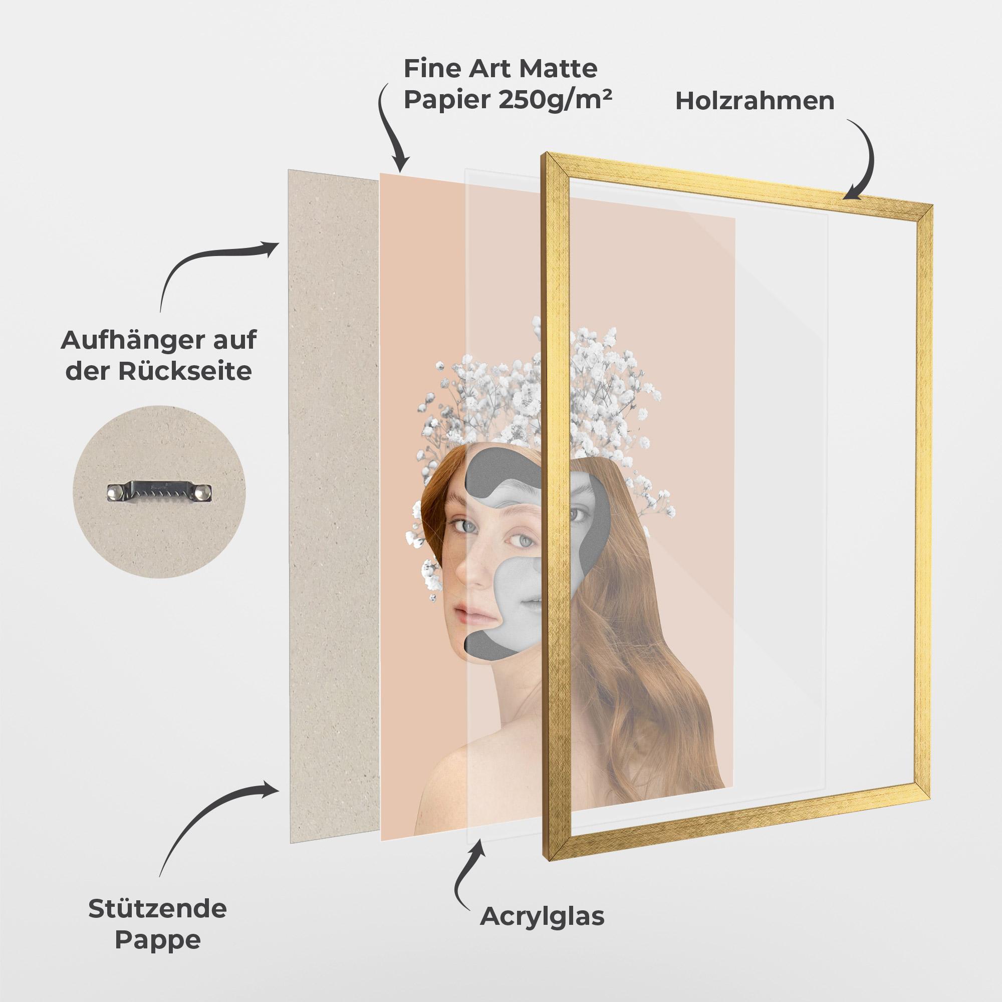 Gerahmte Poster Abstract Combination mockup 1