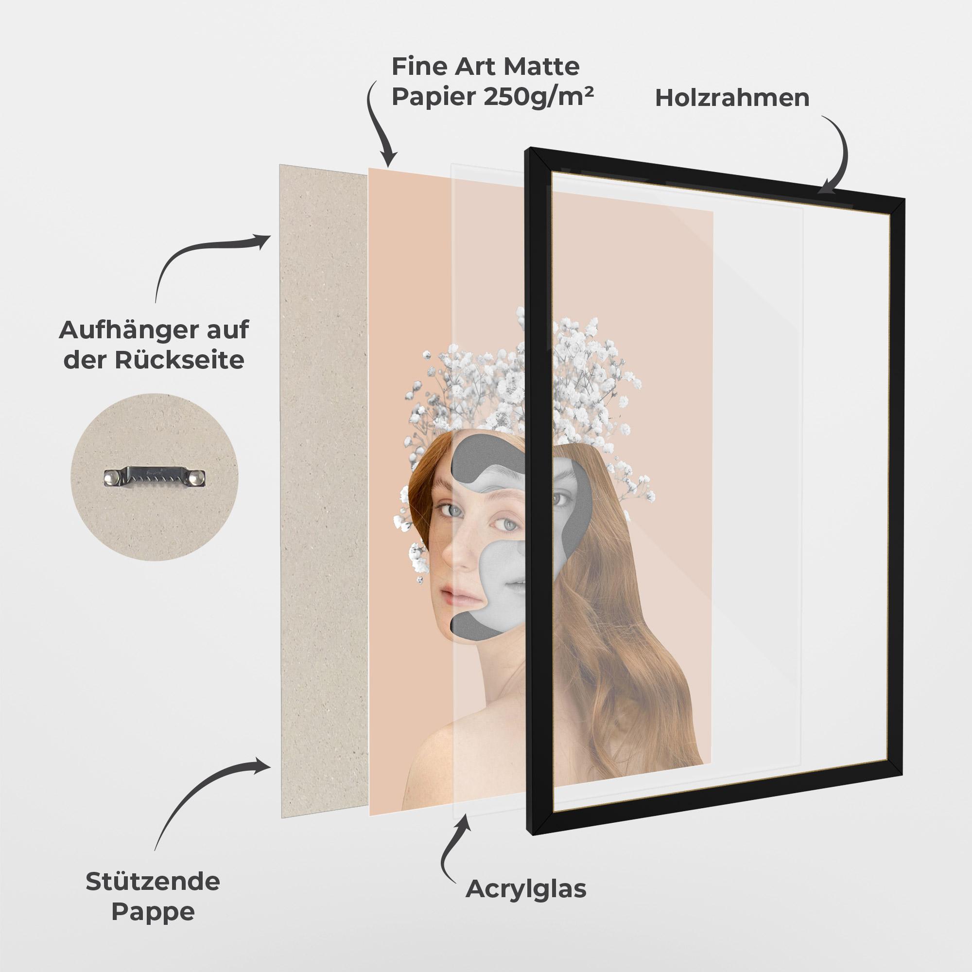 Gerahmte Poster Abstract Combination mockup 1