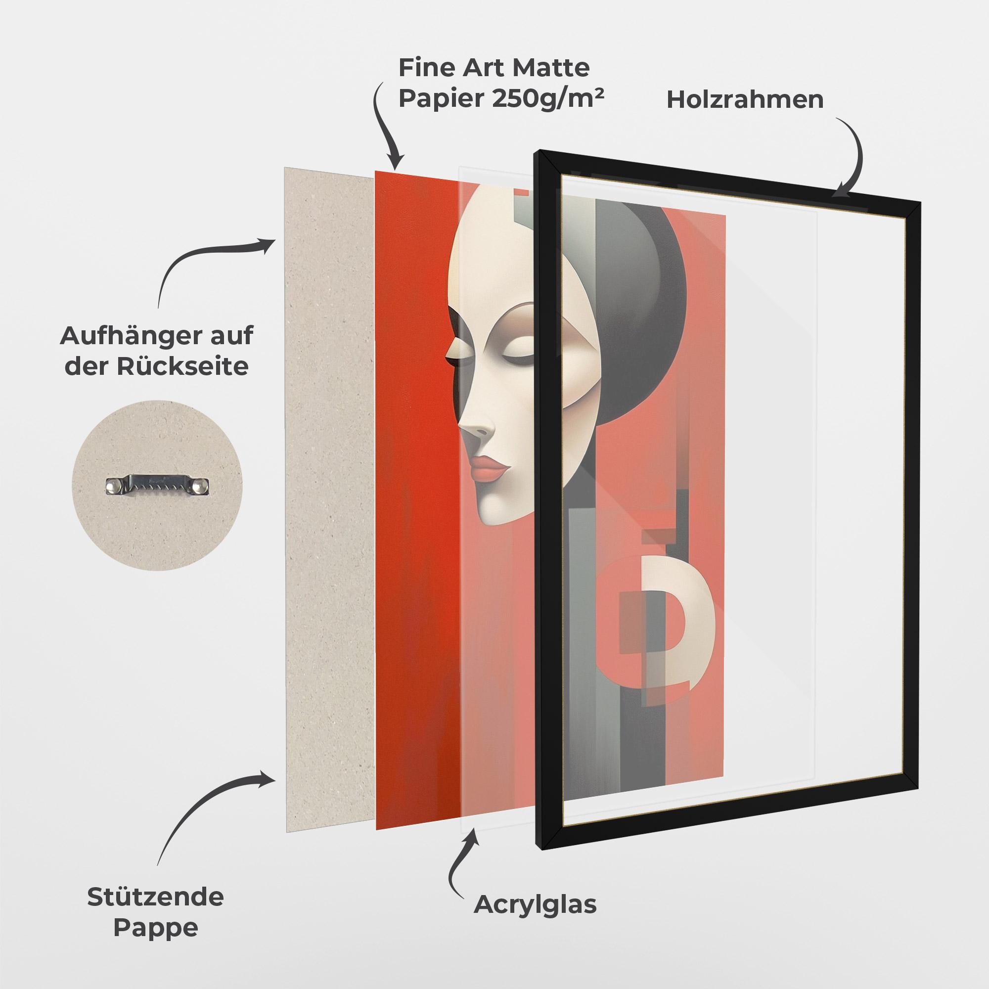 Gerahmte Poster Art Russian Revolution mockup 1