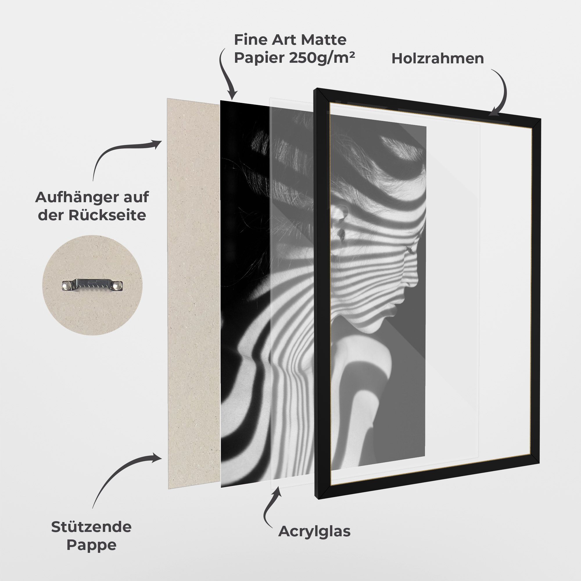 Zebra Stripes Woman mockup 1