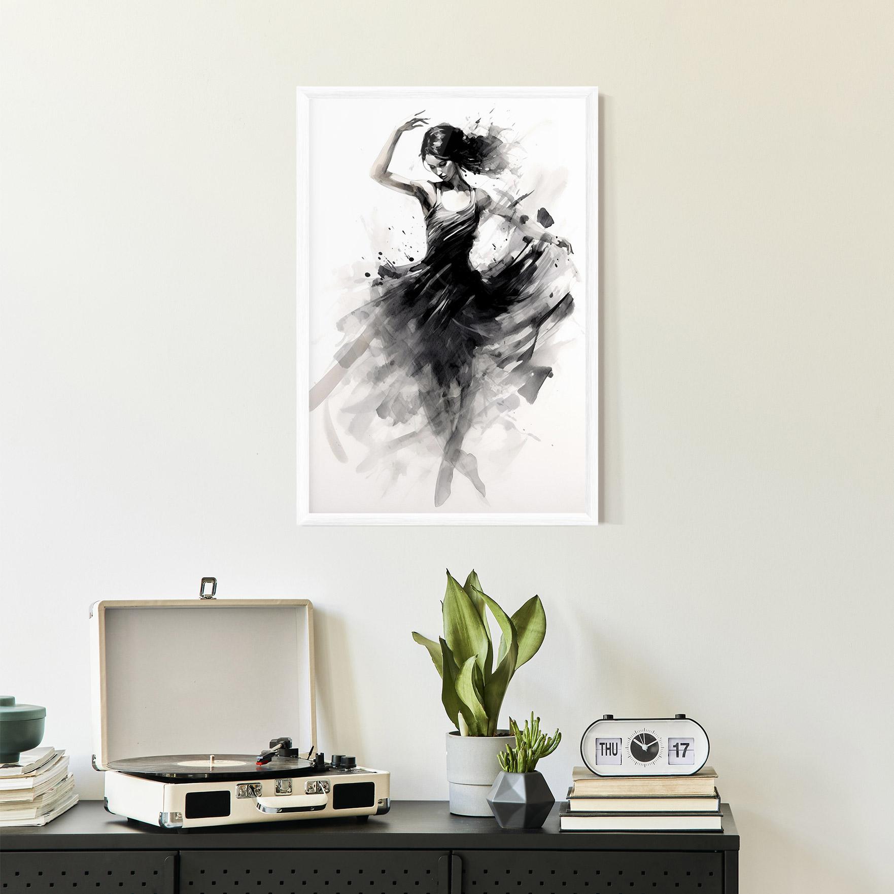Gerahmte Poster Dancing Woman mockup 2