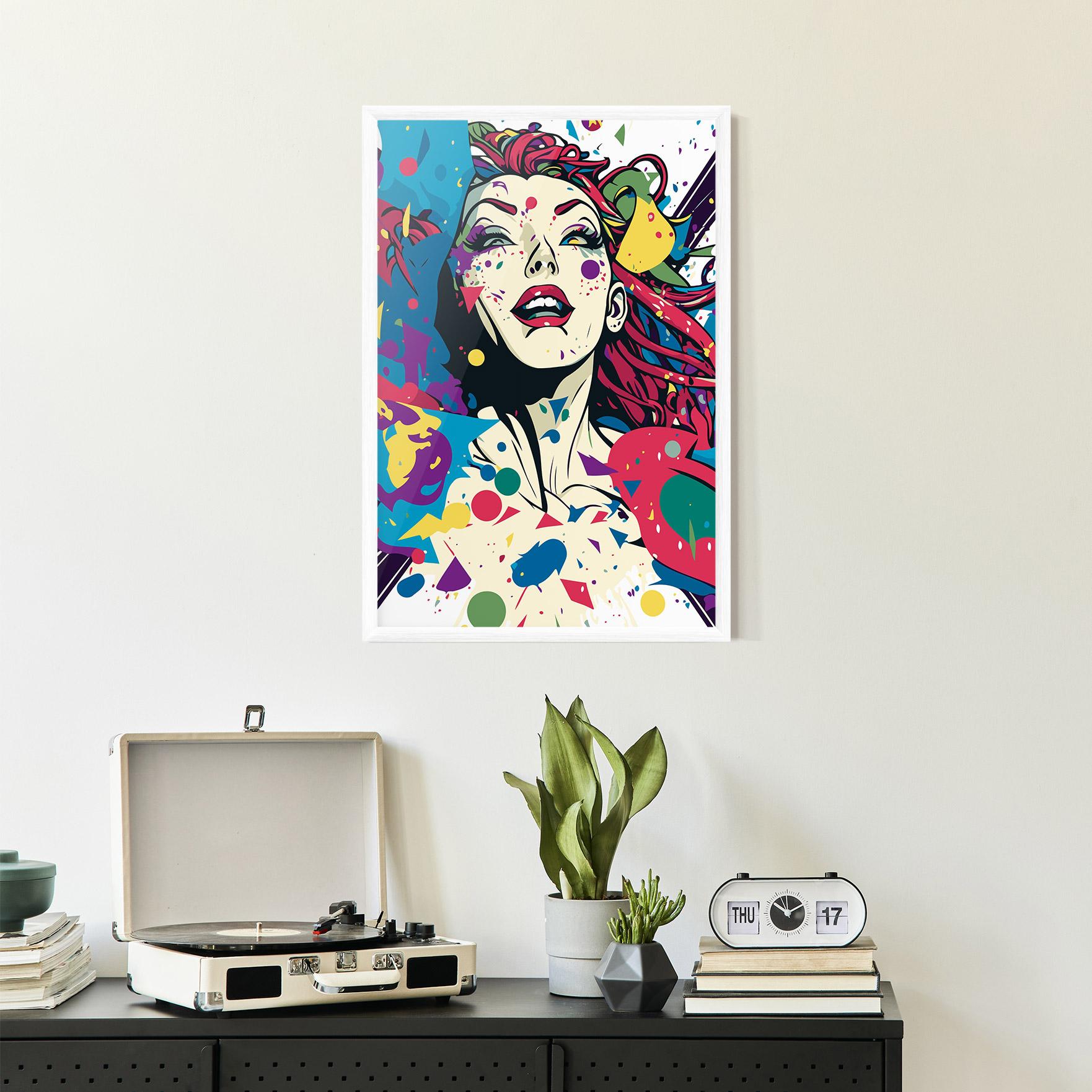 Gerahmte Poster Fictional Woman mockup 2