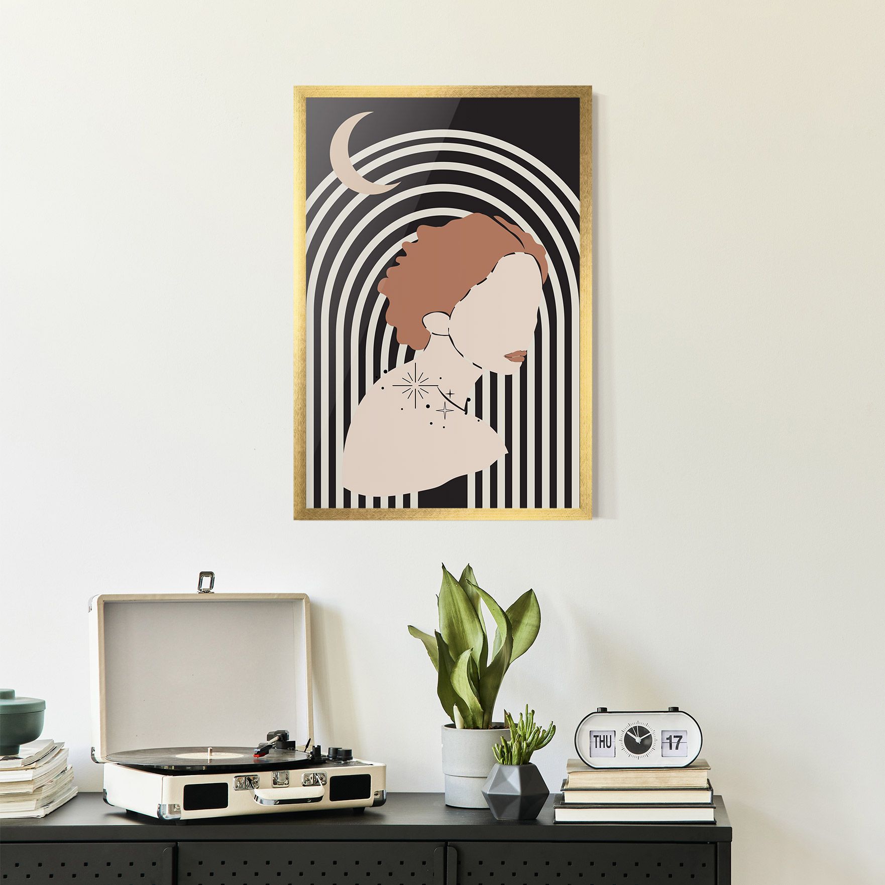 Woman Orange Lips mockup 2