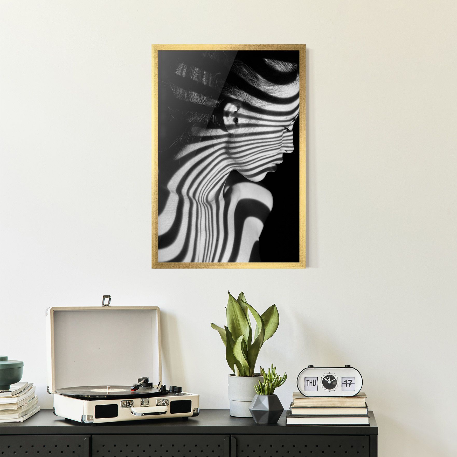 Zebra Stripes Woman mockup 2