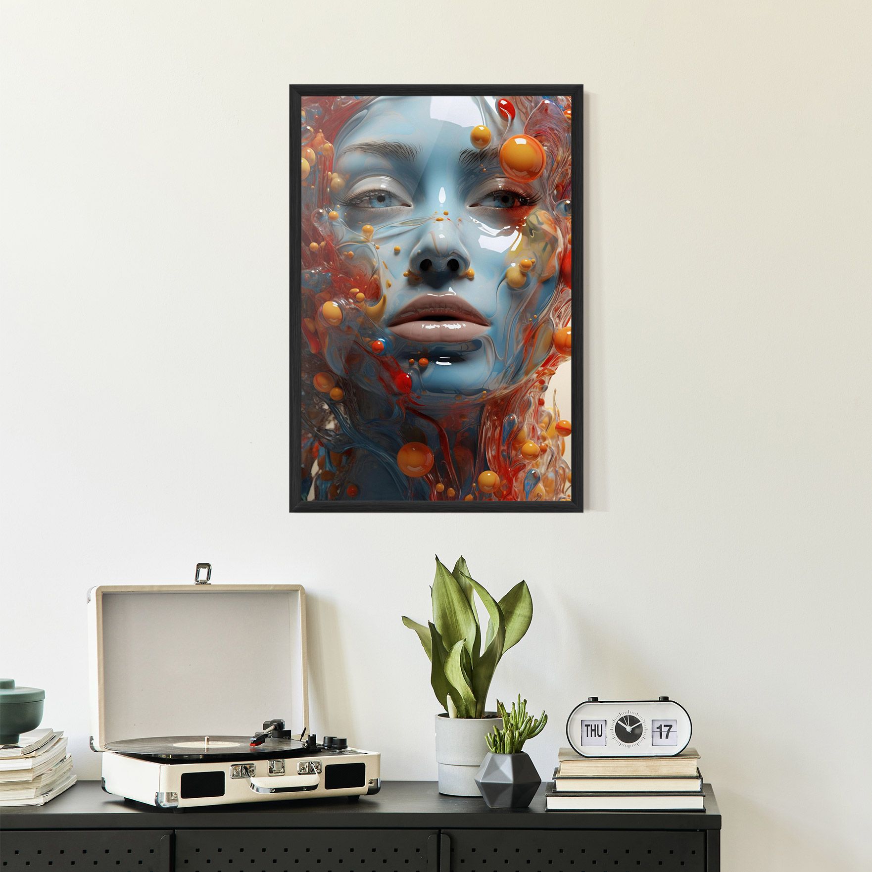 Pretty Blue Face mockup 2